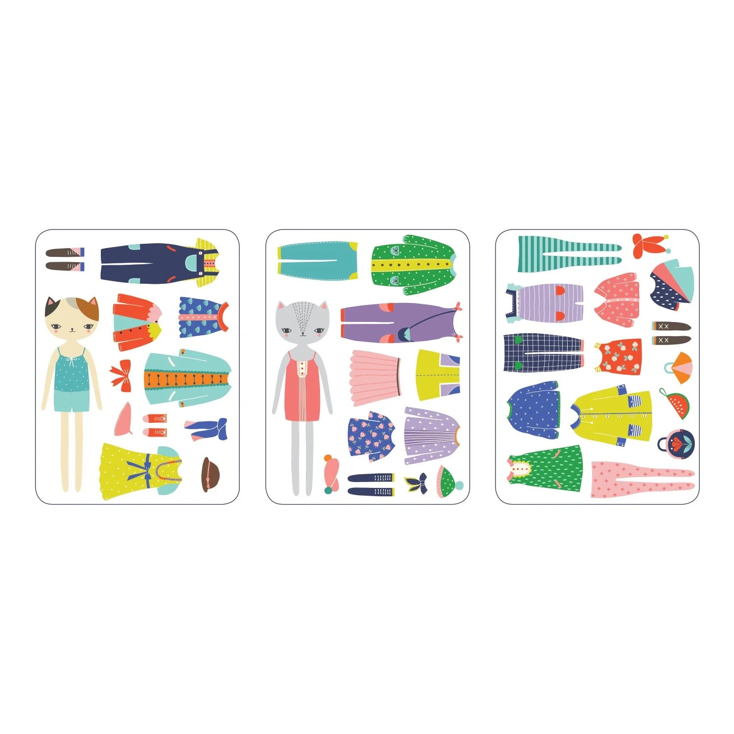 Cat Fashion Magnetic Dress - Up Set - bubblegum market