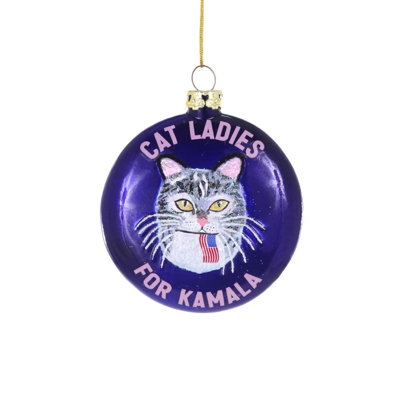 Cat Ladies for Kamala Ornament 3.25" - bubblegum market