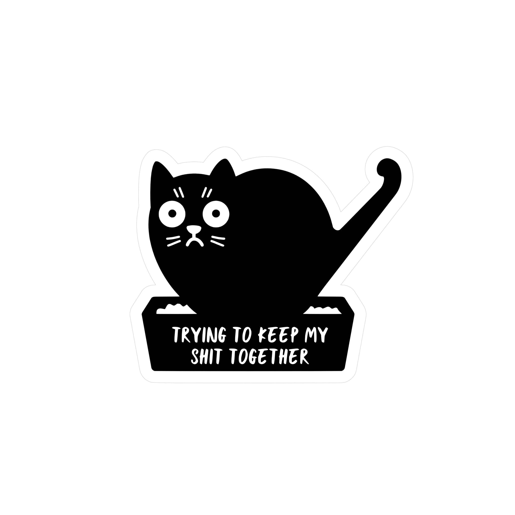 CAT SHIT Vinyl Sticker - bubblegum market