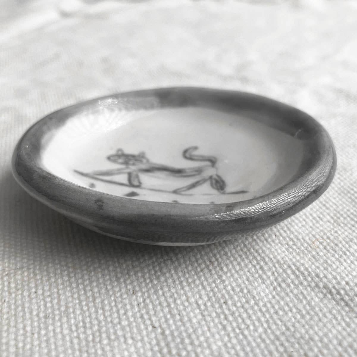 Cat Trinket Dish 2.5" - bubblegum market