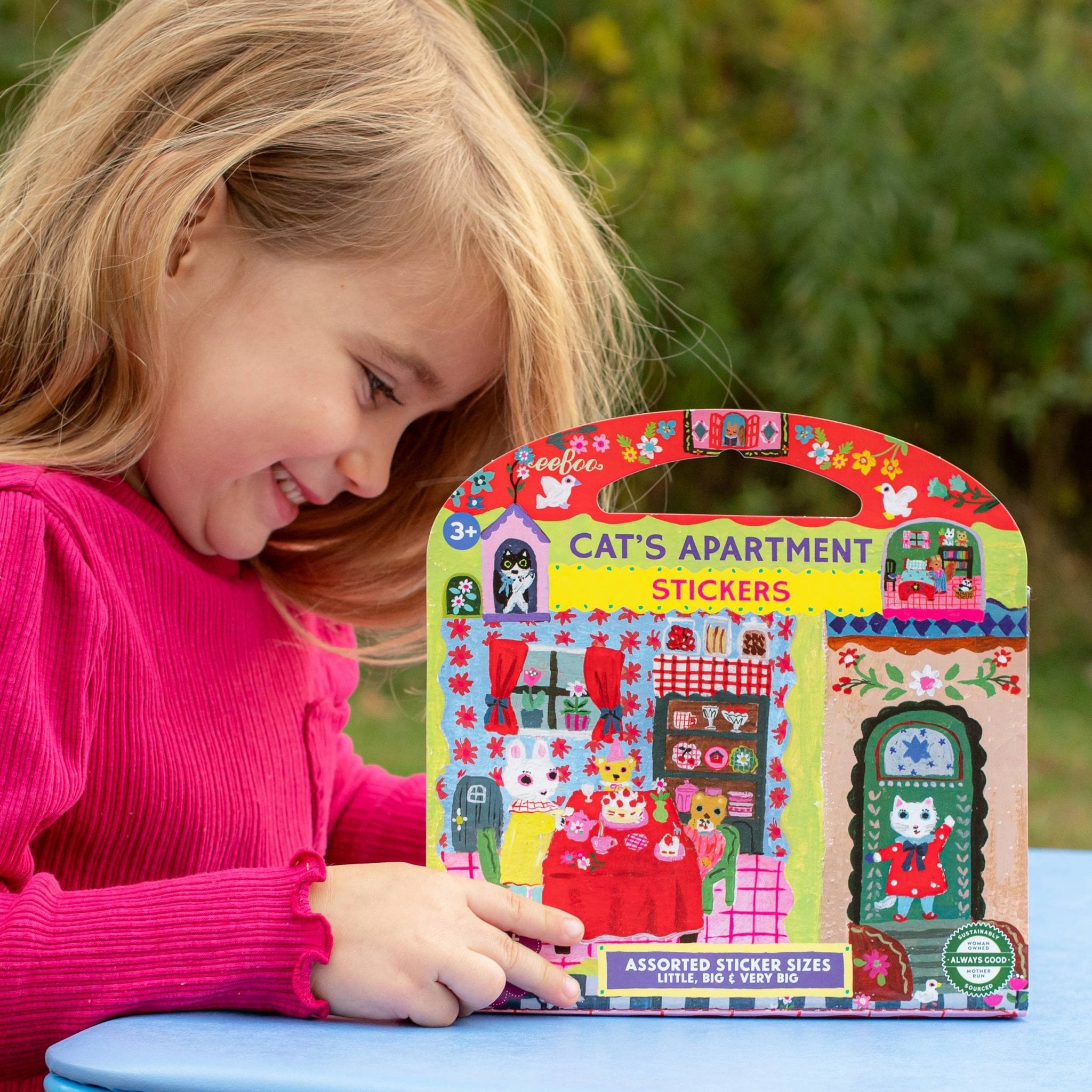 Cat's Apartment Sticker Book - bubblegum market