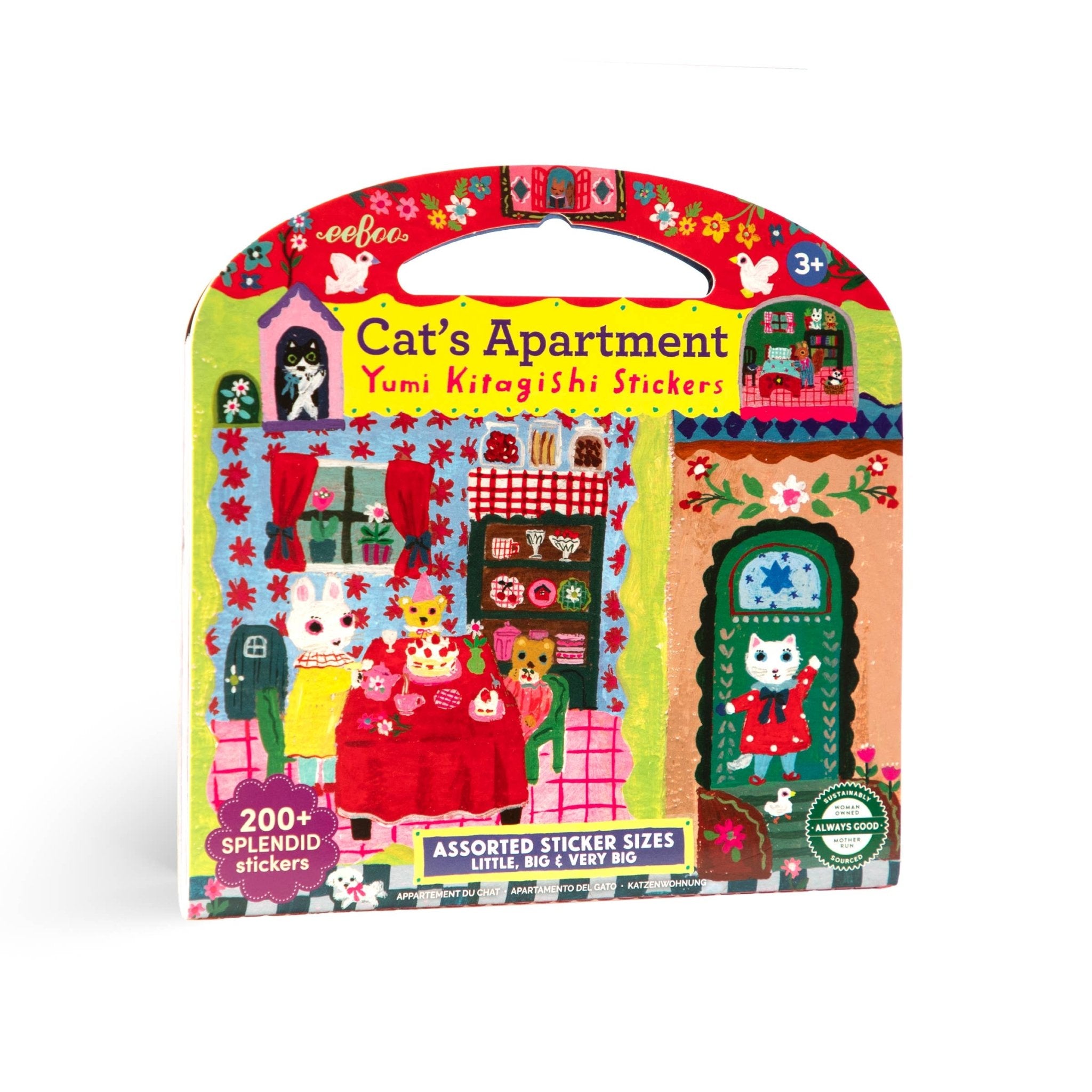 Cat's Apartment Sticker Book - bubblegum market