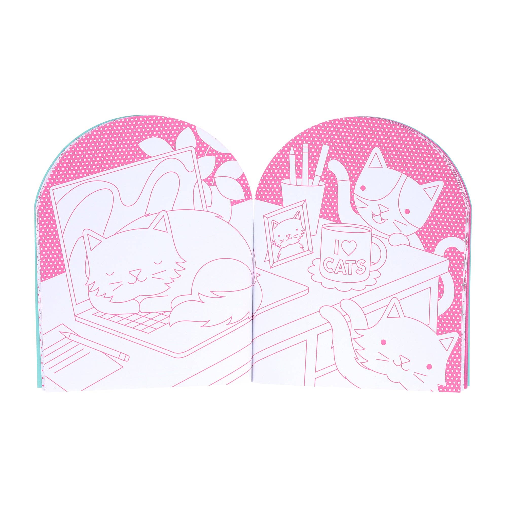 Cats Coloring Book + Stickers - bubblegum market