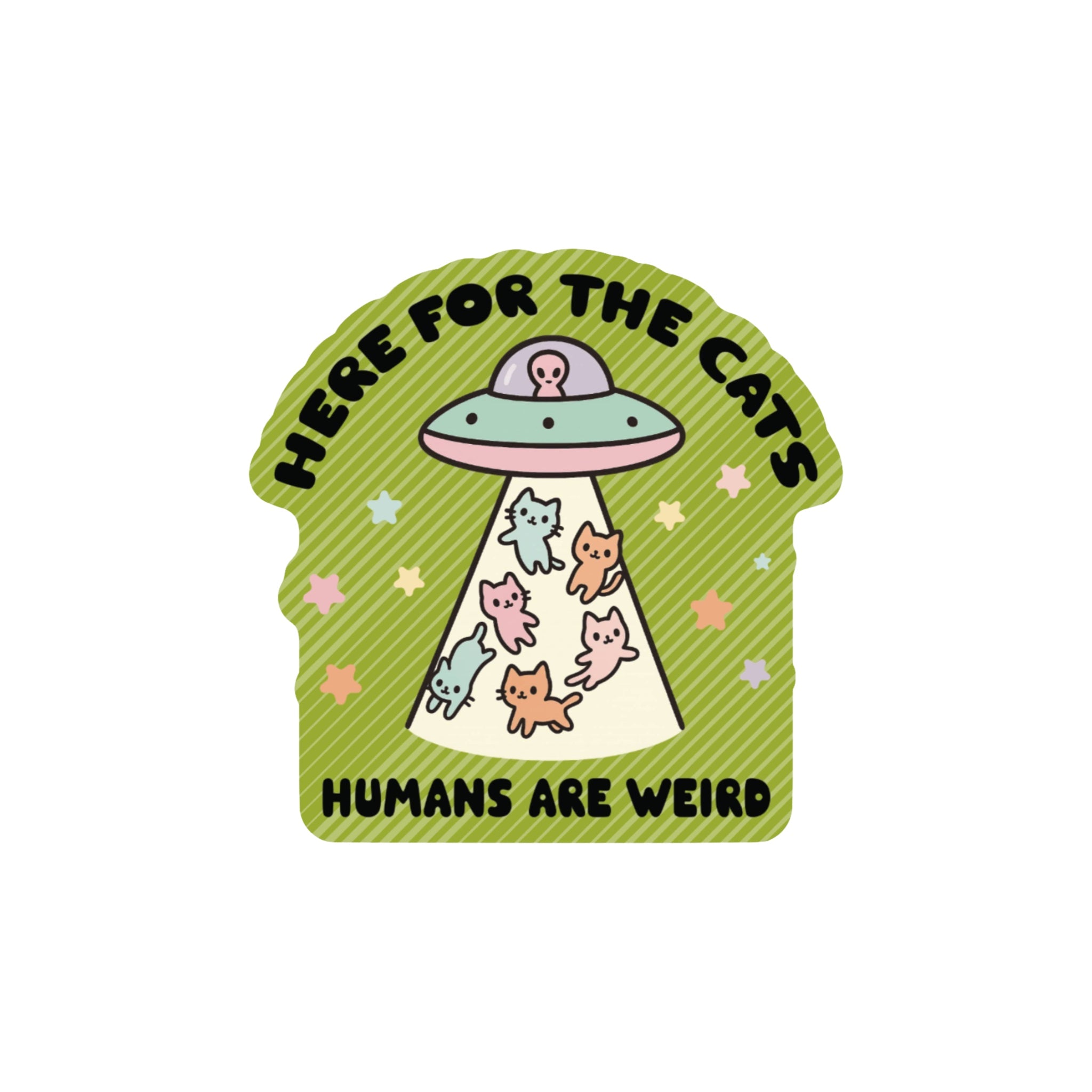 CATS ONLY UFO Vinyl Sticker - bubblegum market