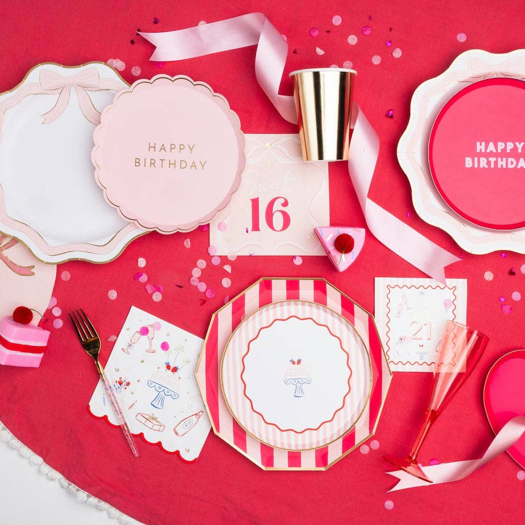 Celebration Icons Large Napkins - bubblegum market