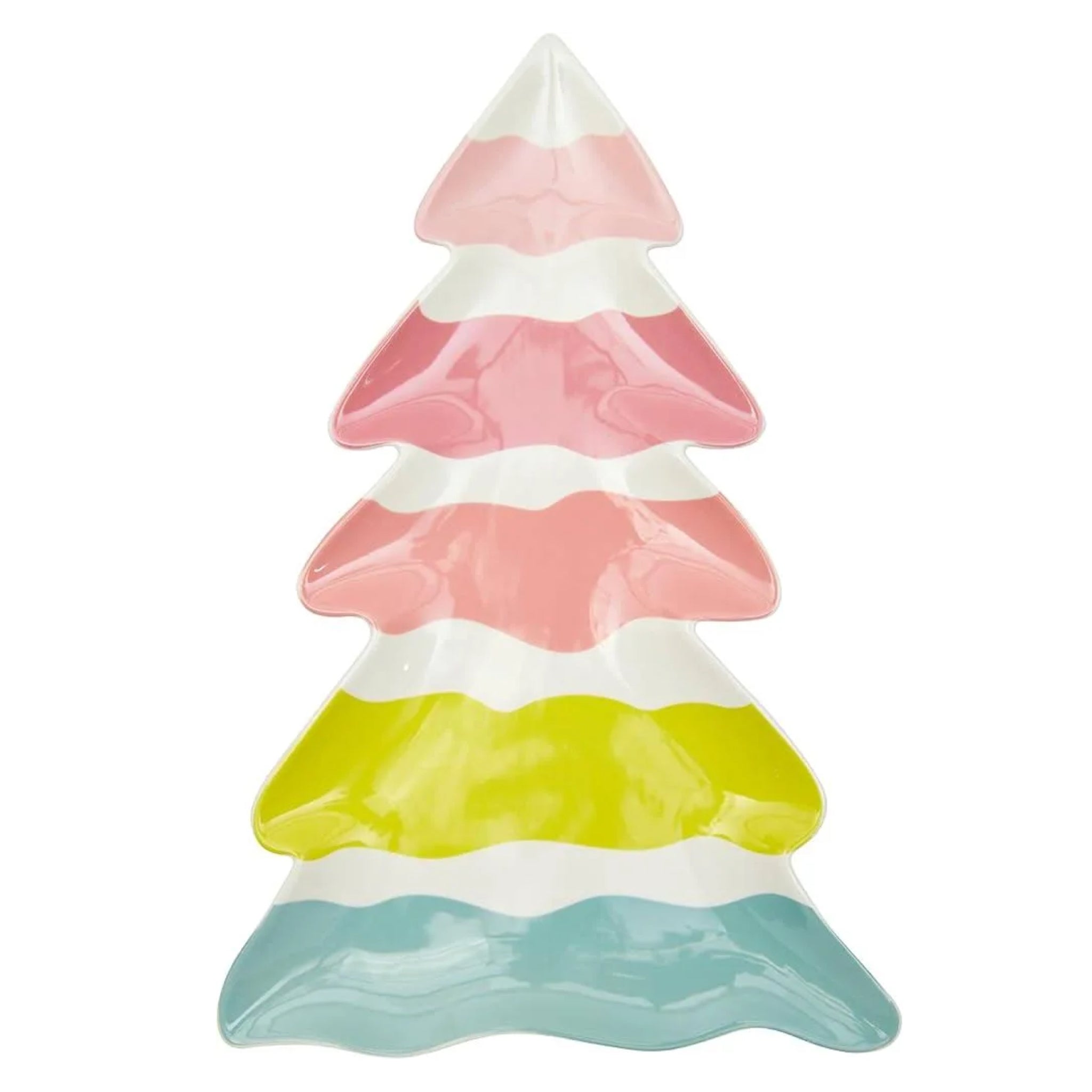 Ceramic Holiday Tree Tray - bubblegum market