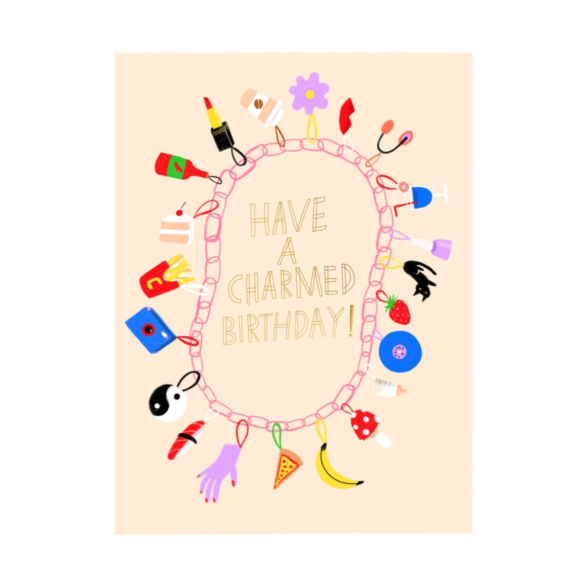 CHARMED BIRTHDAY Birthday Greeting Card - bubblegum market
