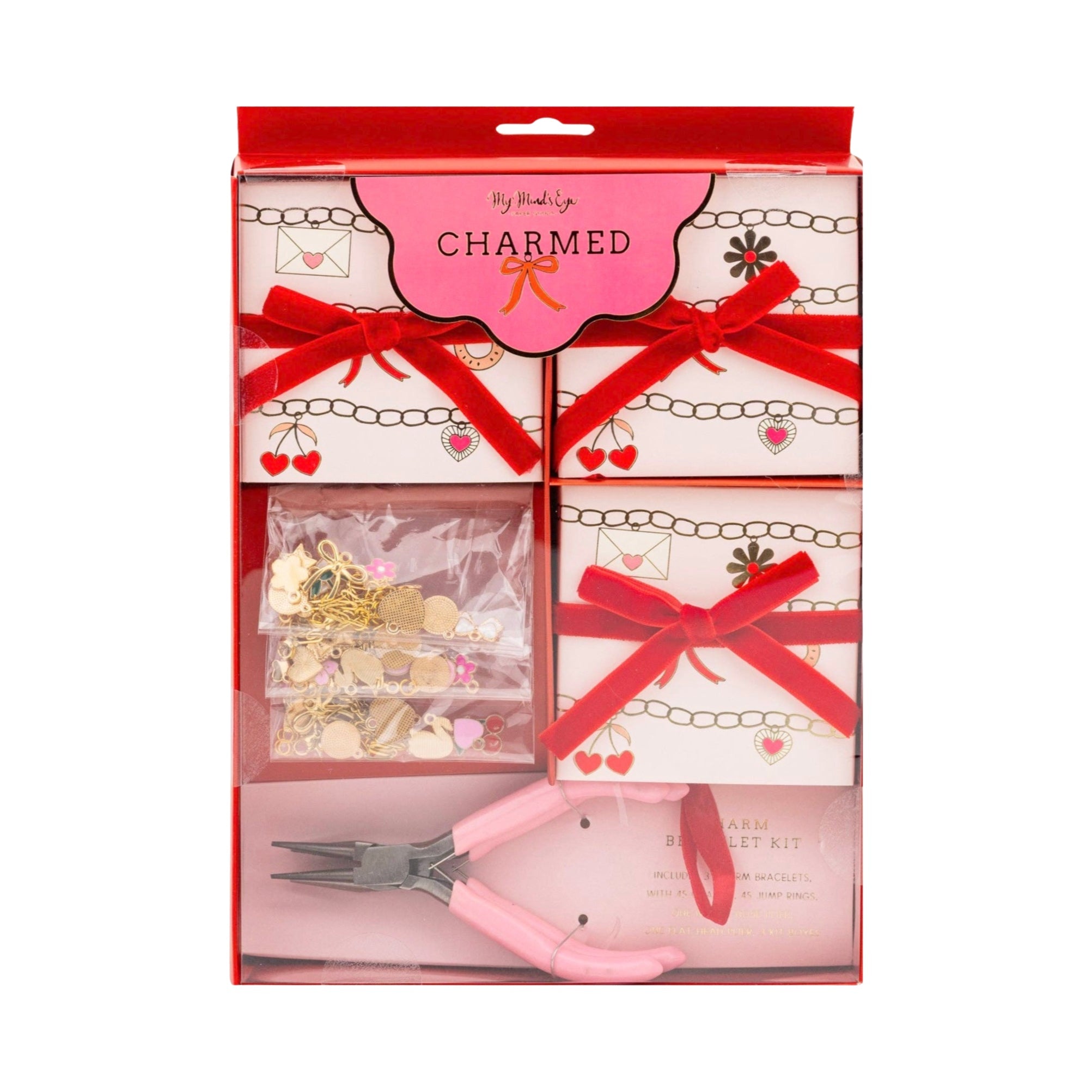 CHARMED DIY Valentine Charm Bracelet Kit (3ct) - bubblegum market