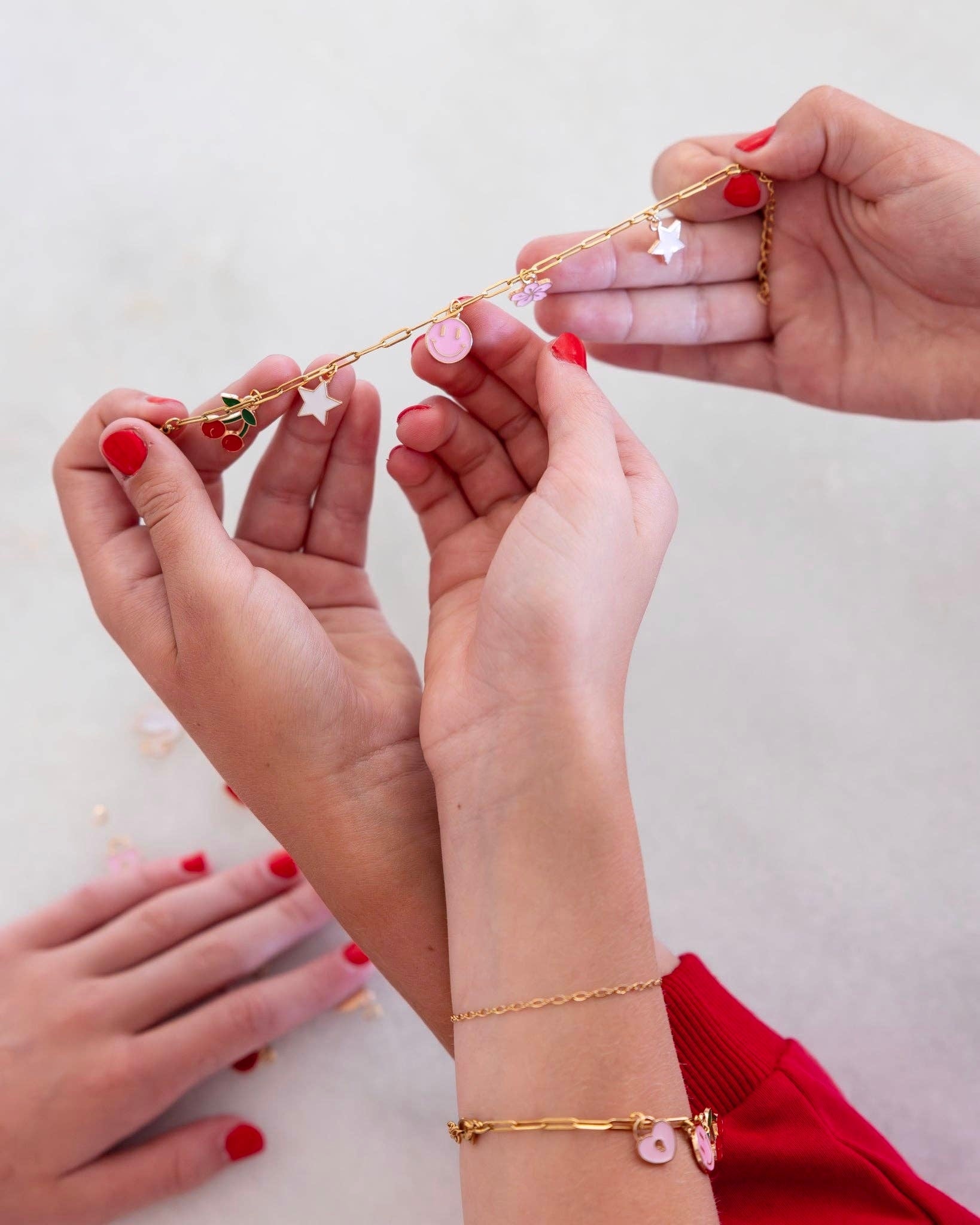 CHARMED DIY Valentine Charm Bracelet Kit (3ct) - bubblegum market