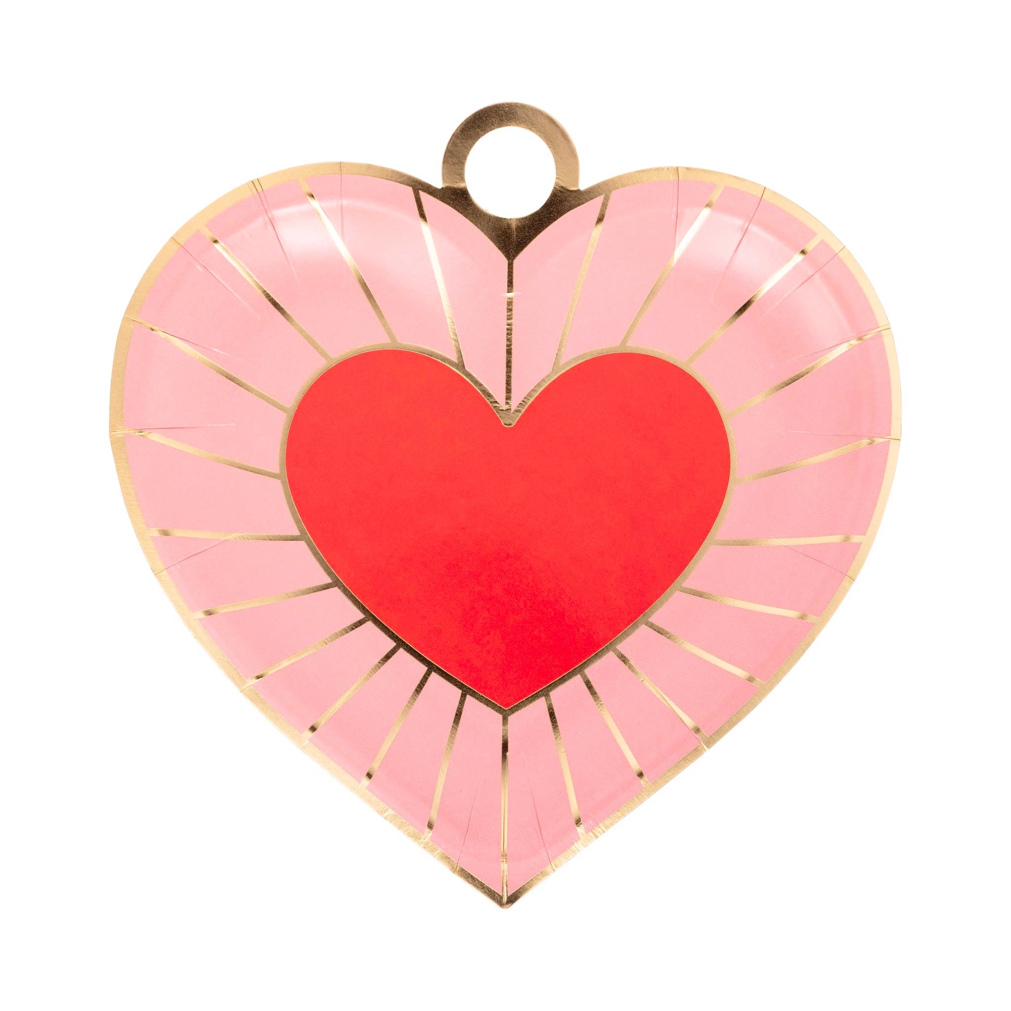 CHARMED Sweet Heart Charm - Shaped Plates 8" - bubblegum market