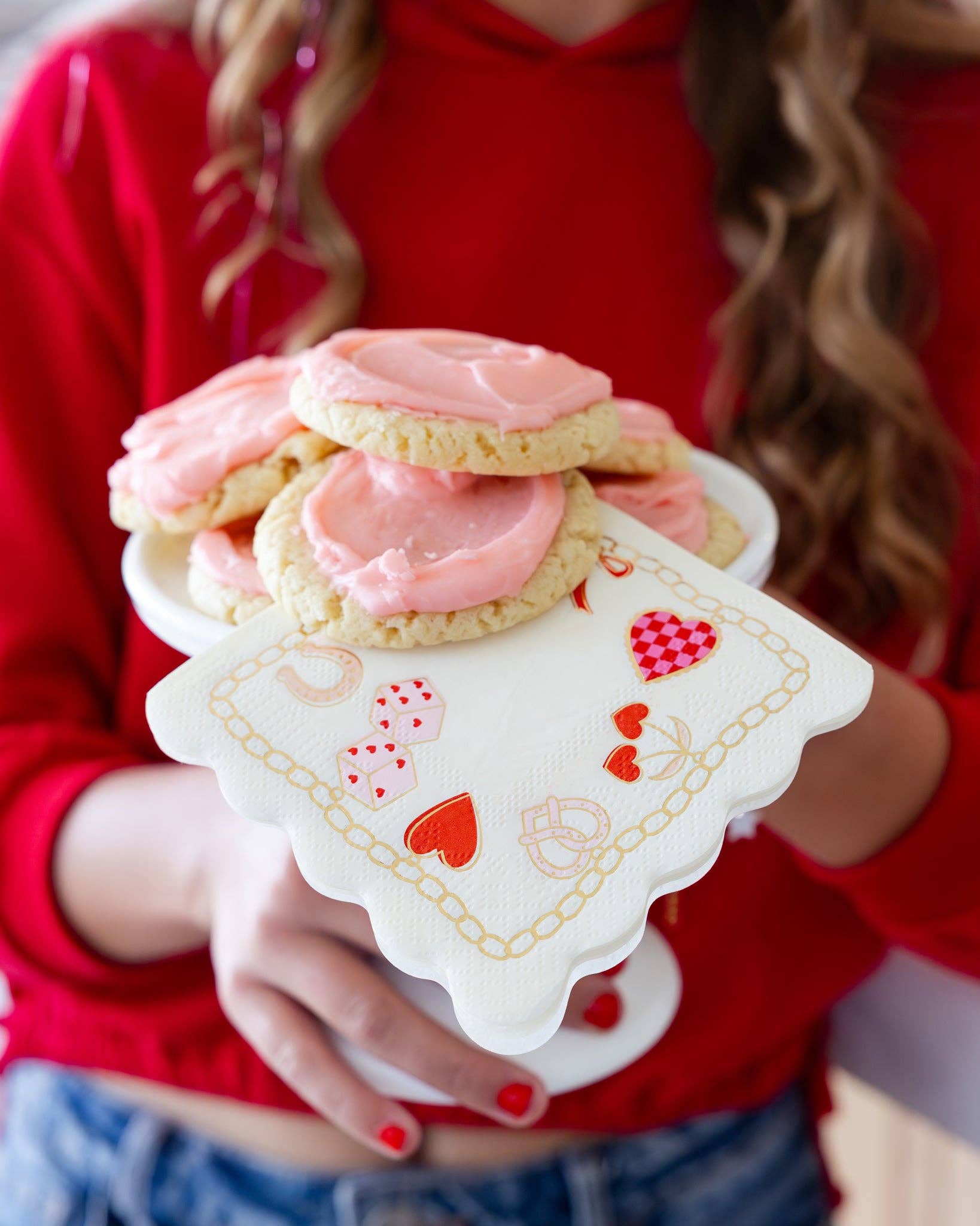 CHARMED Valentines Cocktail Napkins - bubblegum market