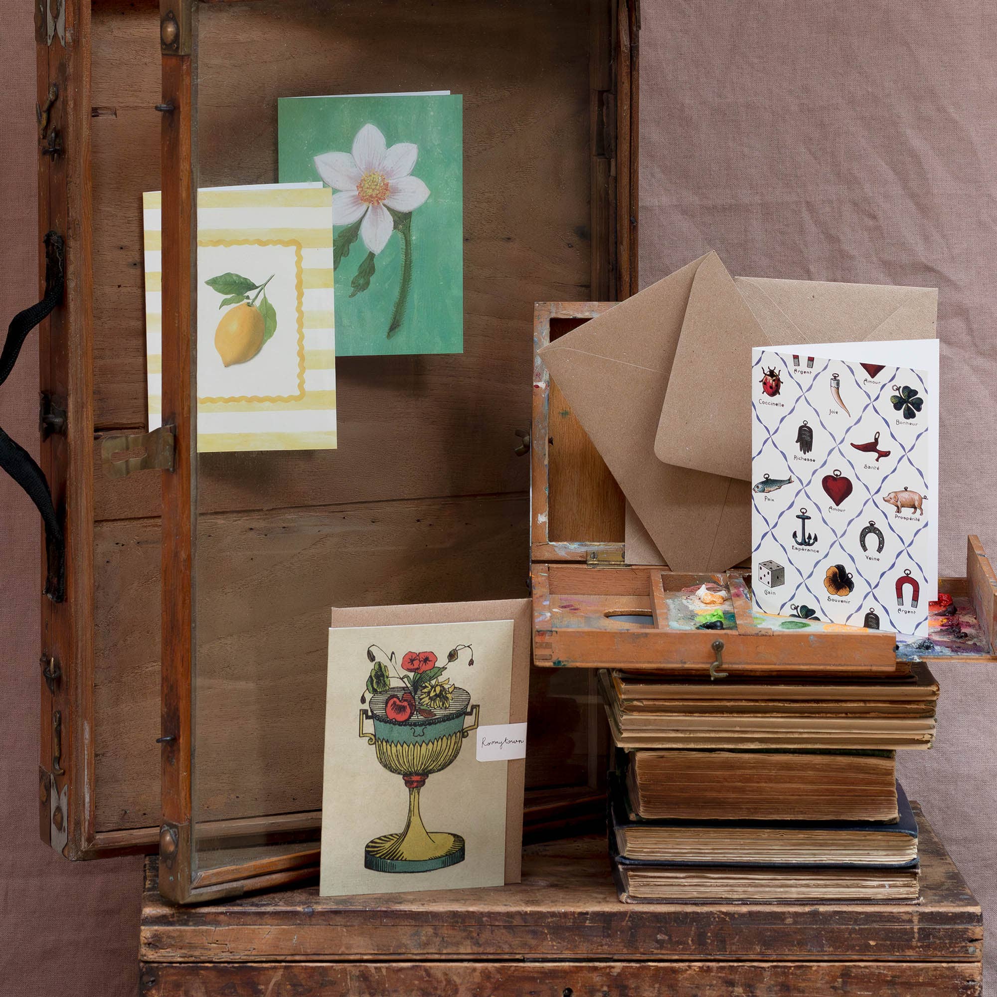 Charms Greetings Card - bubblegum market