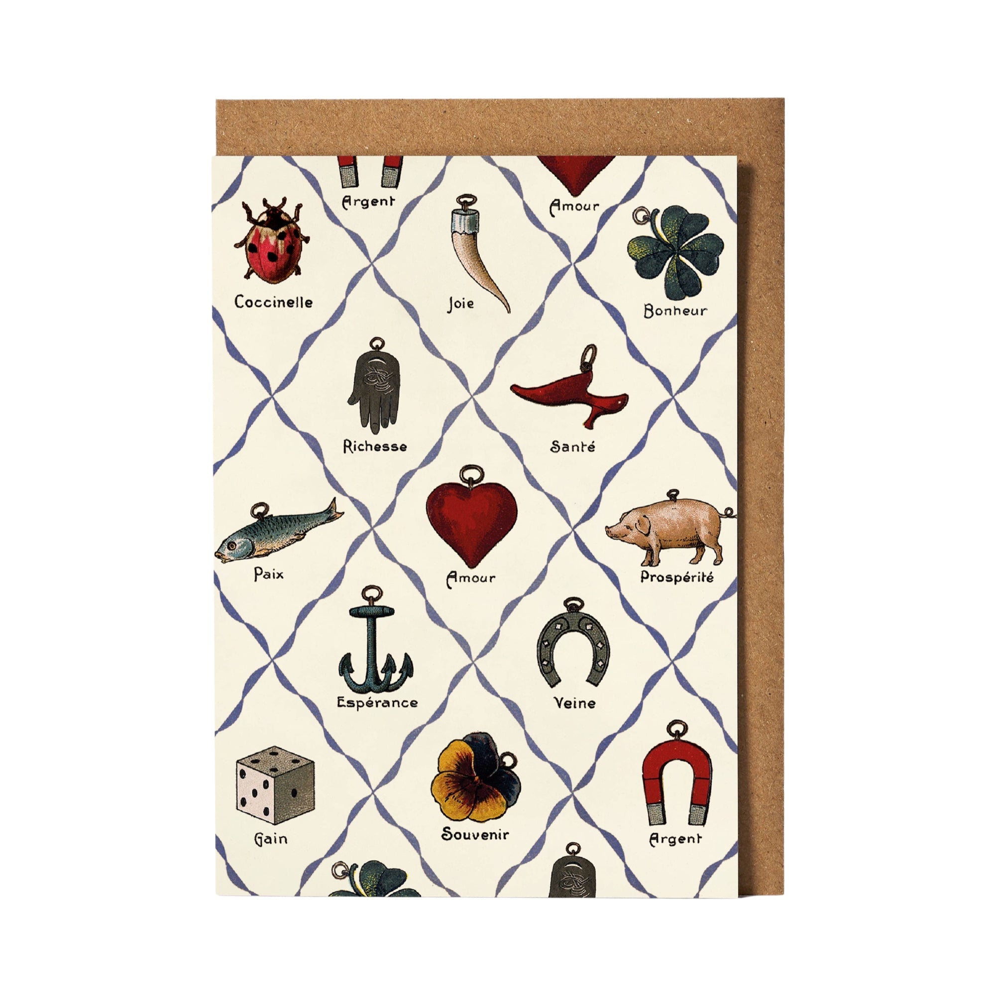 Charms Greetings Card - bubblegum market