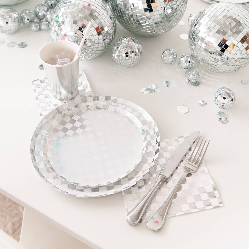 Check It! Dazzling Diamond Dessert Plates 8" - bubblegum market