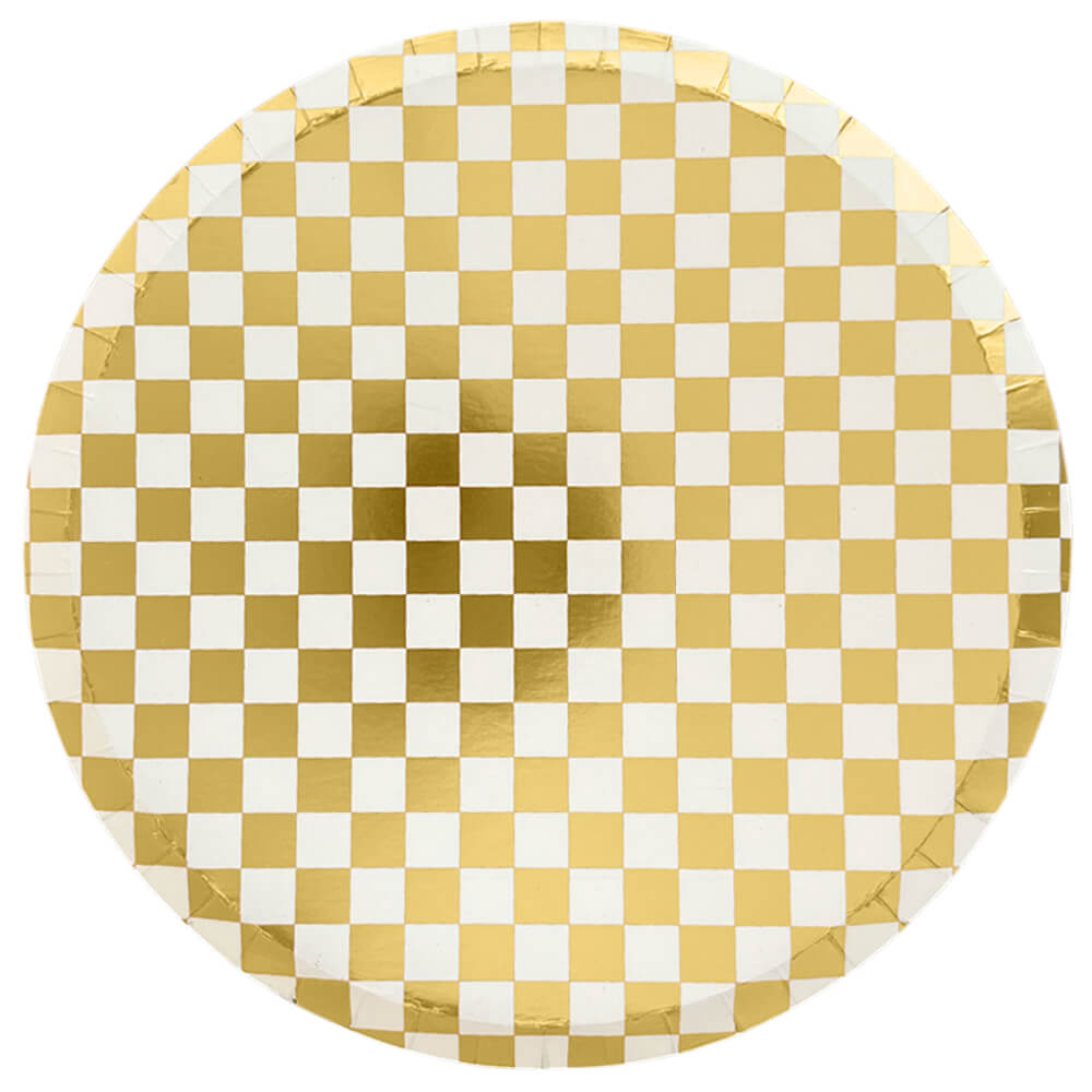 check-it-gold-clash-paper-dinner-plates-checkered