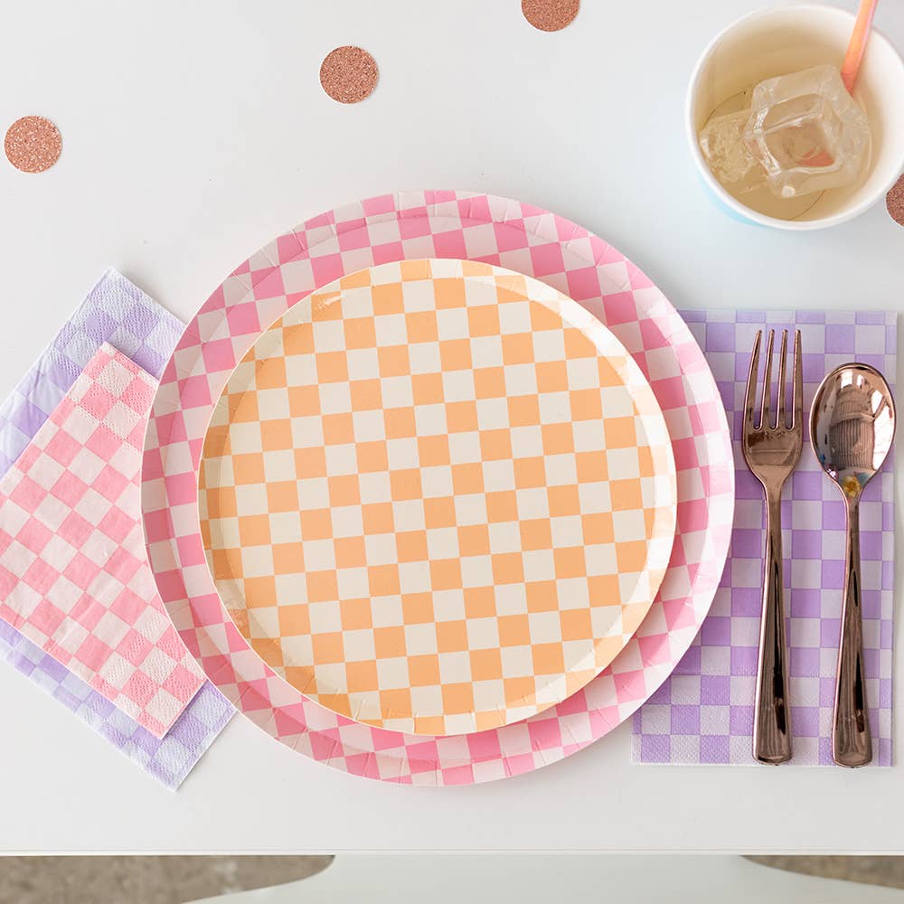 Check It! Peaches N’ Cream Dessert Plates 8" - bubblegum market