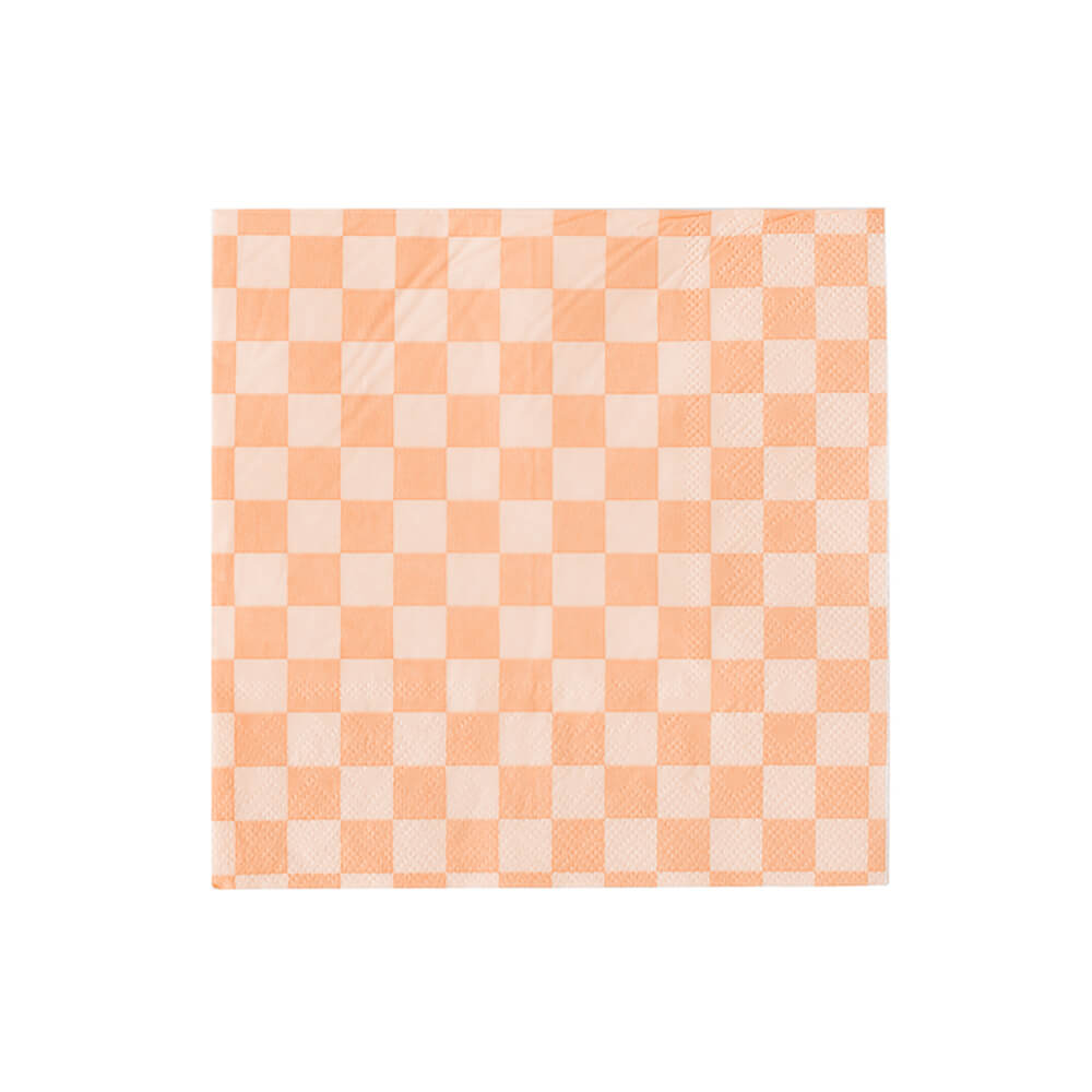 check-it-peaches-n-cream-large-checkered-napkins-neutral-peach