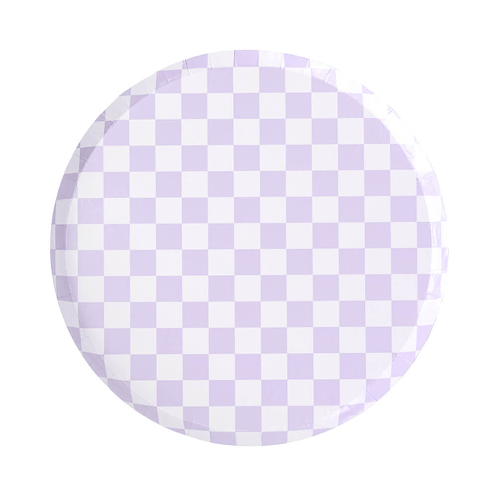 check-it-purple-posse-checkered-dessert-plates-jollity-co-lilac-lavender-party