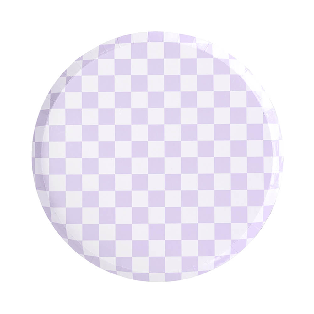 Check It! Purple Posse Dessert Plates 8" - bubblegum market