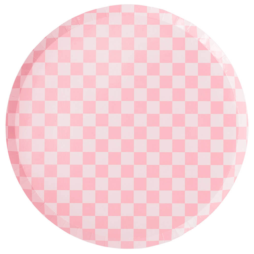 Check It! Tickle Me Pink Dinner Plates 10" - bubblegum market