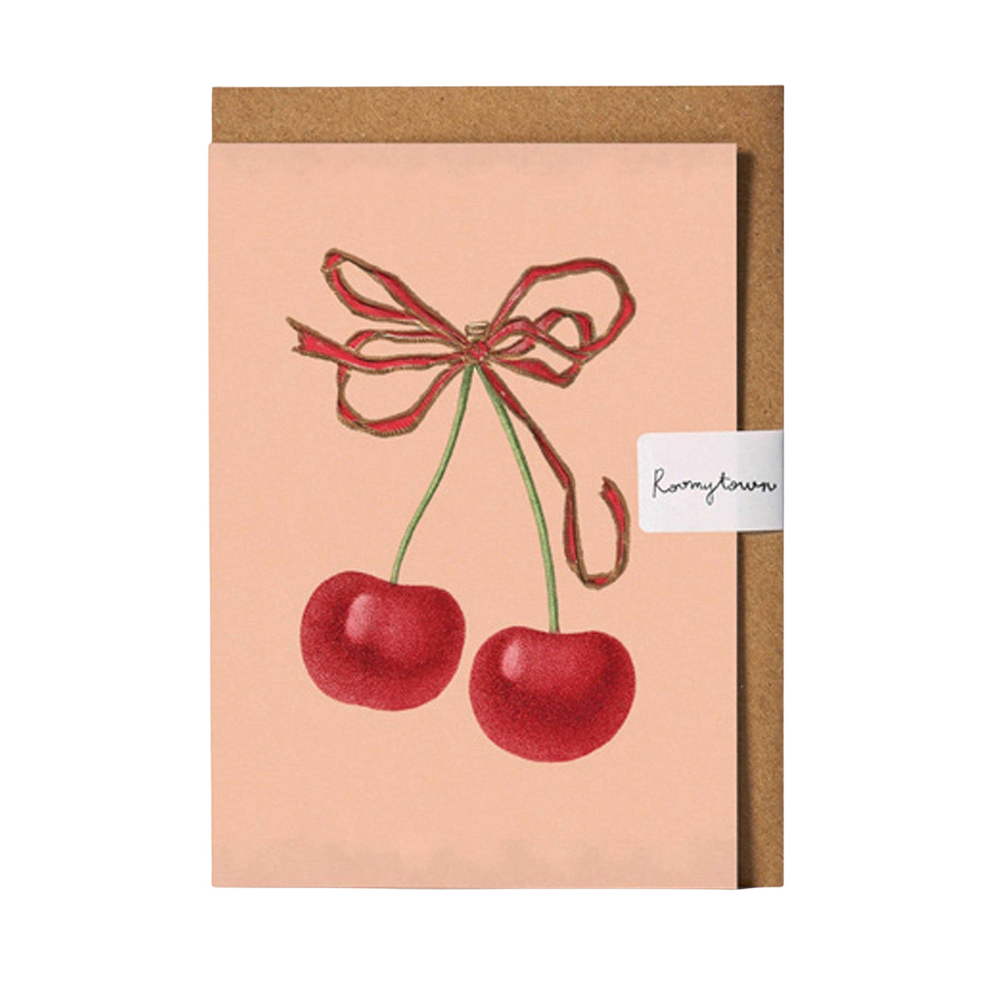 Cherries Blank Greeting Card - bubblegum market