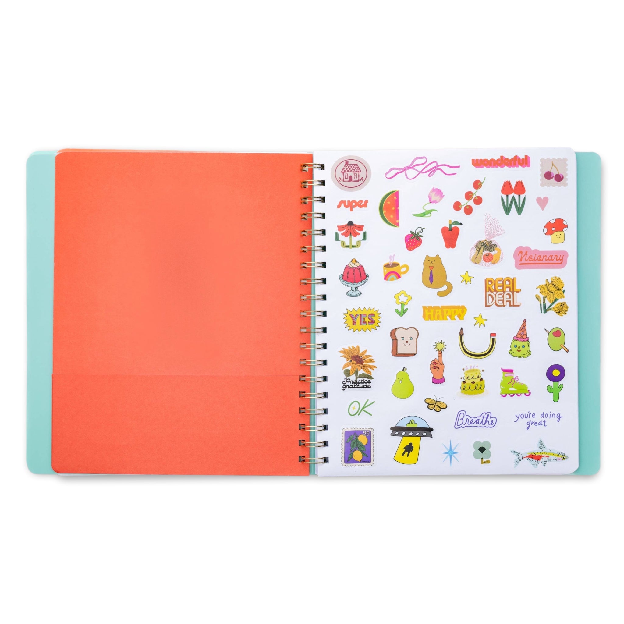 Cherries & Strawberries Undated Weekly Planner - bubblegum market
