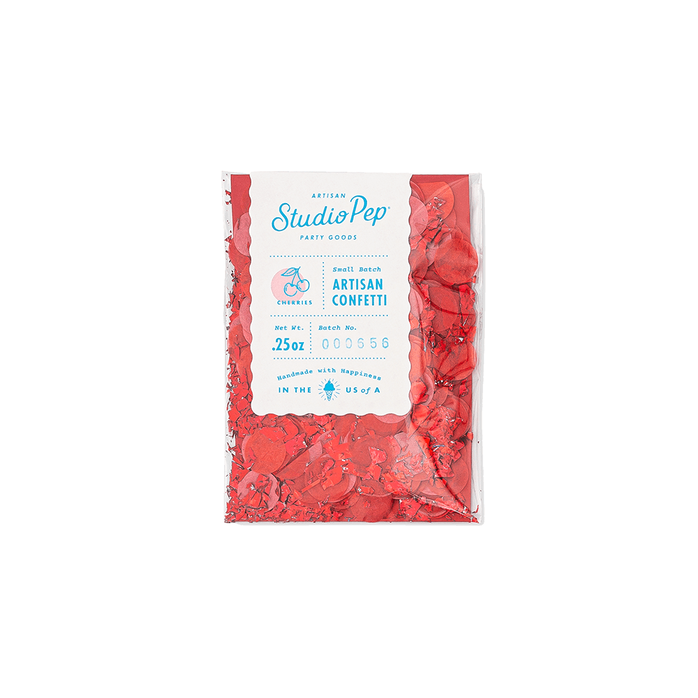 Cherry Red Artisan Confetti Mini Pack - bubblegum market