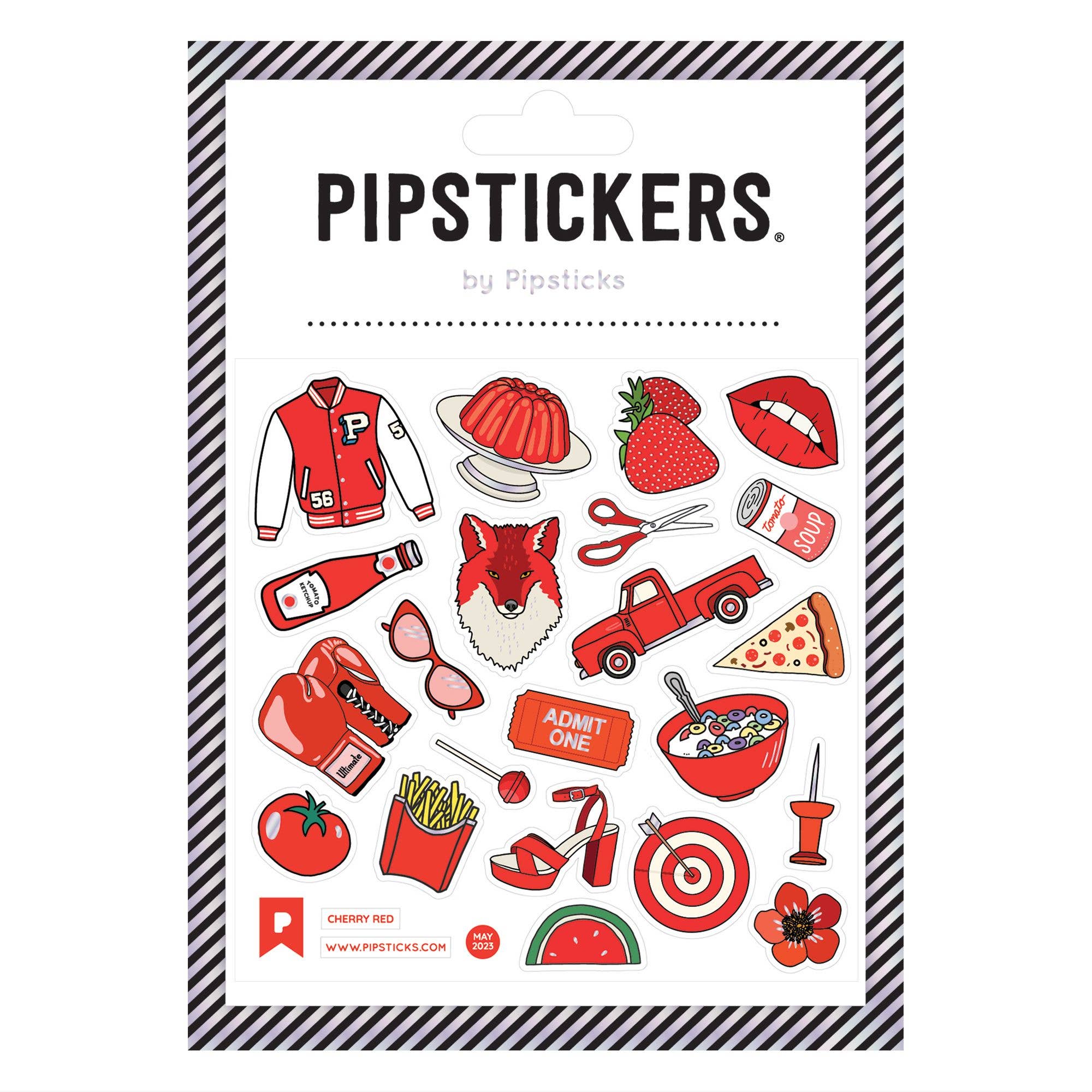 Cherry Red Stickers - bubblegum market