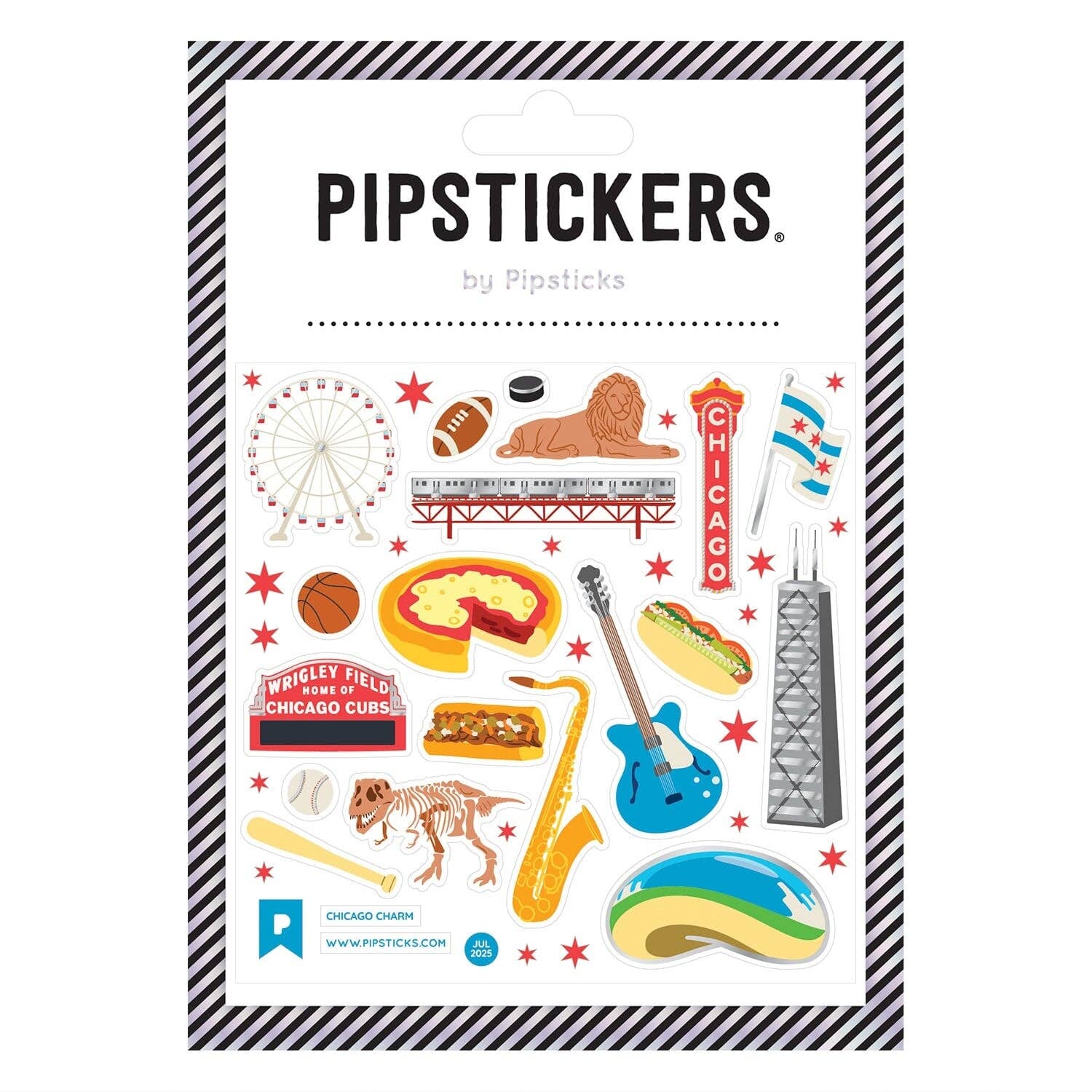 Chicago Charm Stickers - bubblegum market