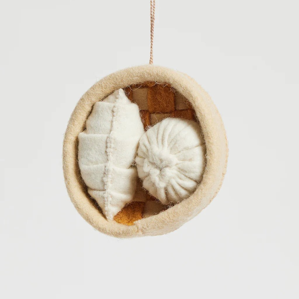 Chinatown Dumplings Felt Ornament 3" - bubblegum market