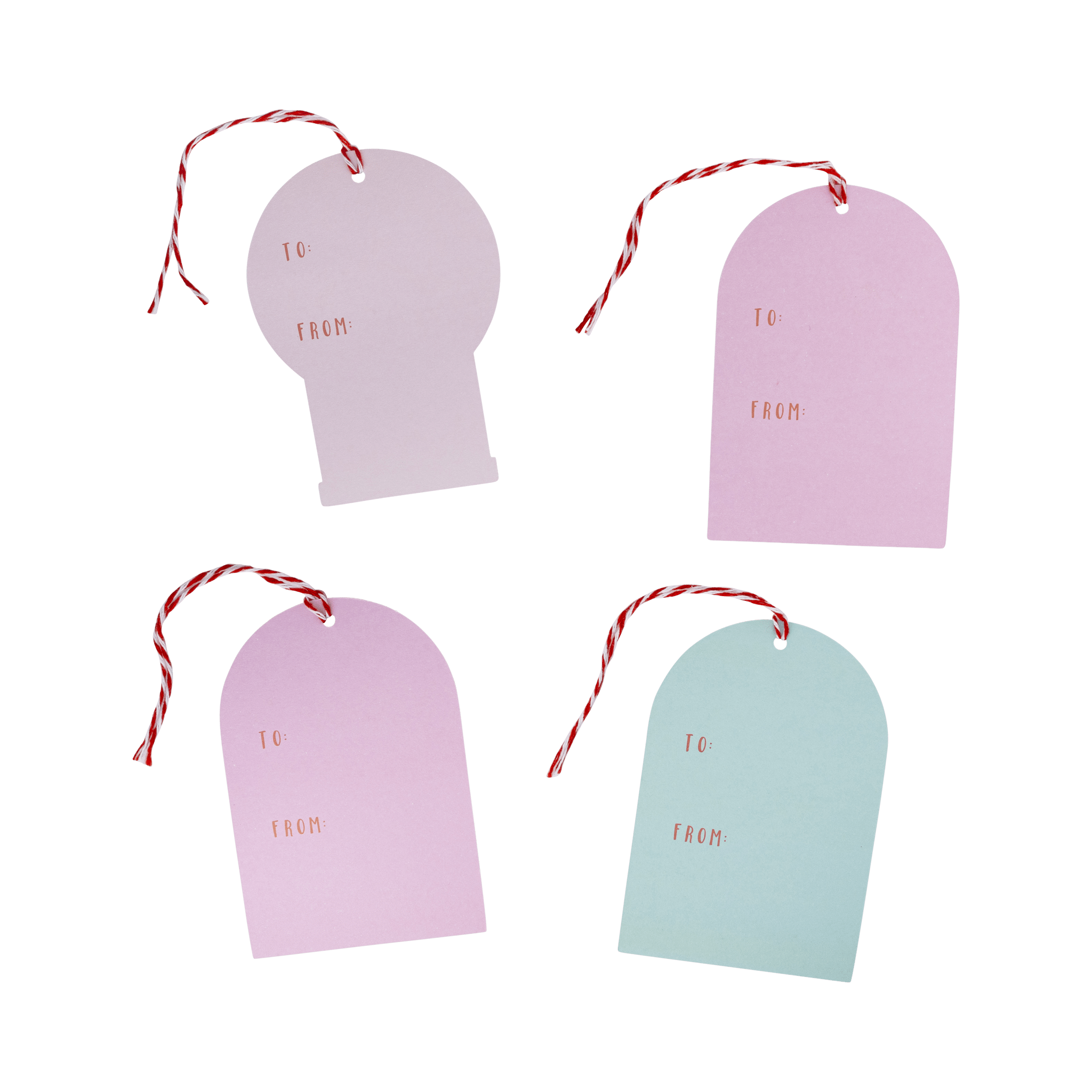 Christmas Cat Gift Tag Set (16ct) - bubblegum market