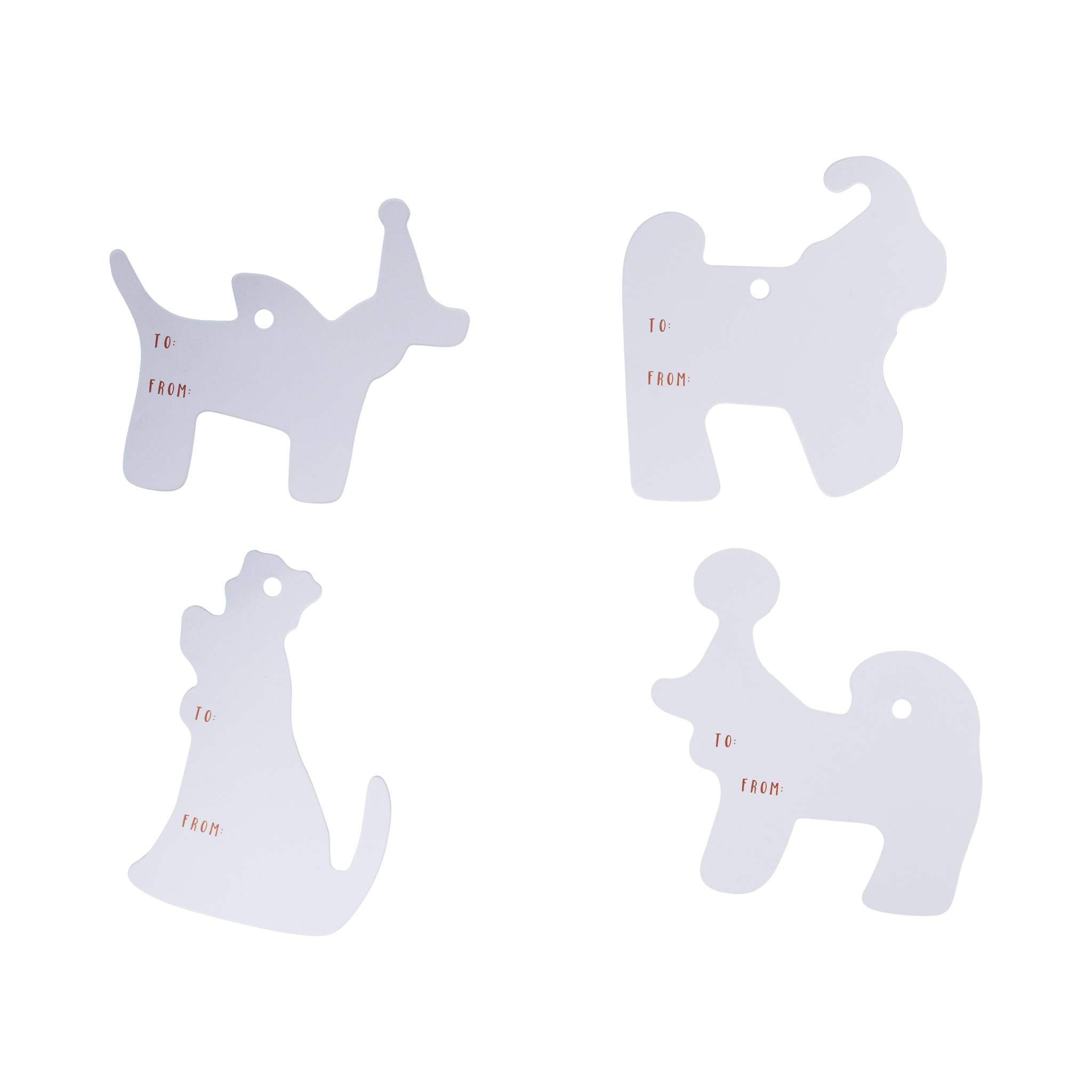 Christmas Dogs Gift Tag Set (16ct) - bubblegum market