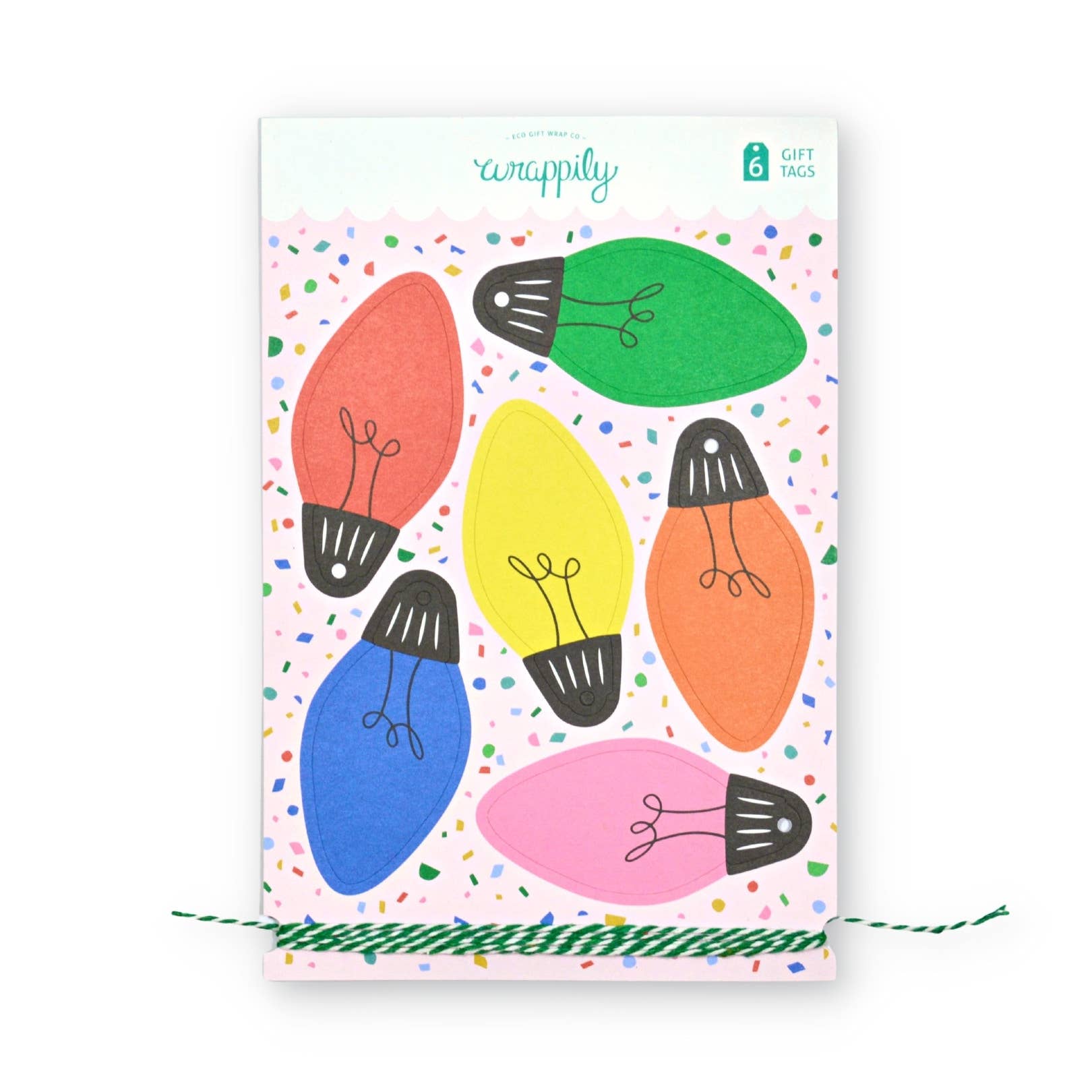 Christmas Lights Pop - Out Gift Tags (Set of 6) - bubblegum market