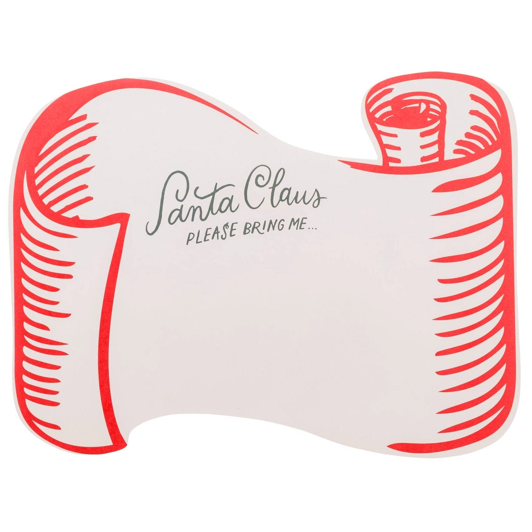Christmas List Scroll Placemats - bubblegum market