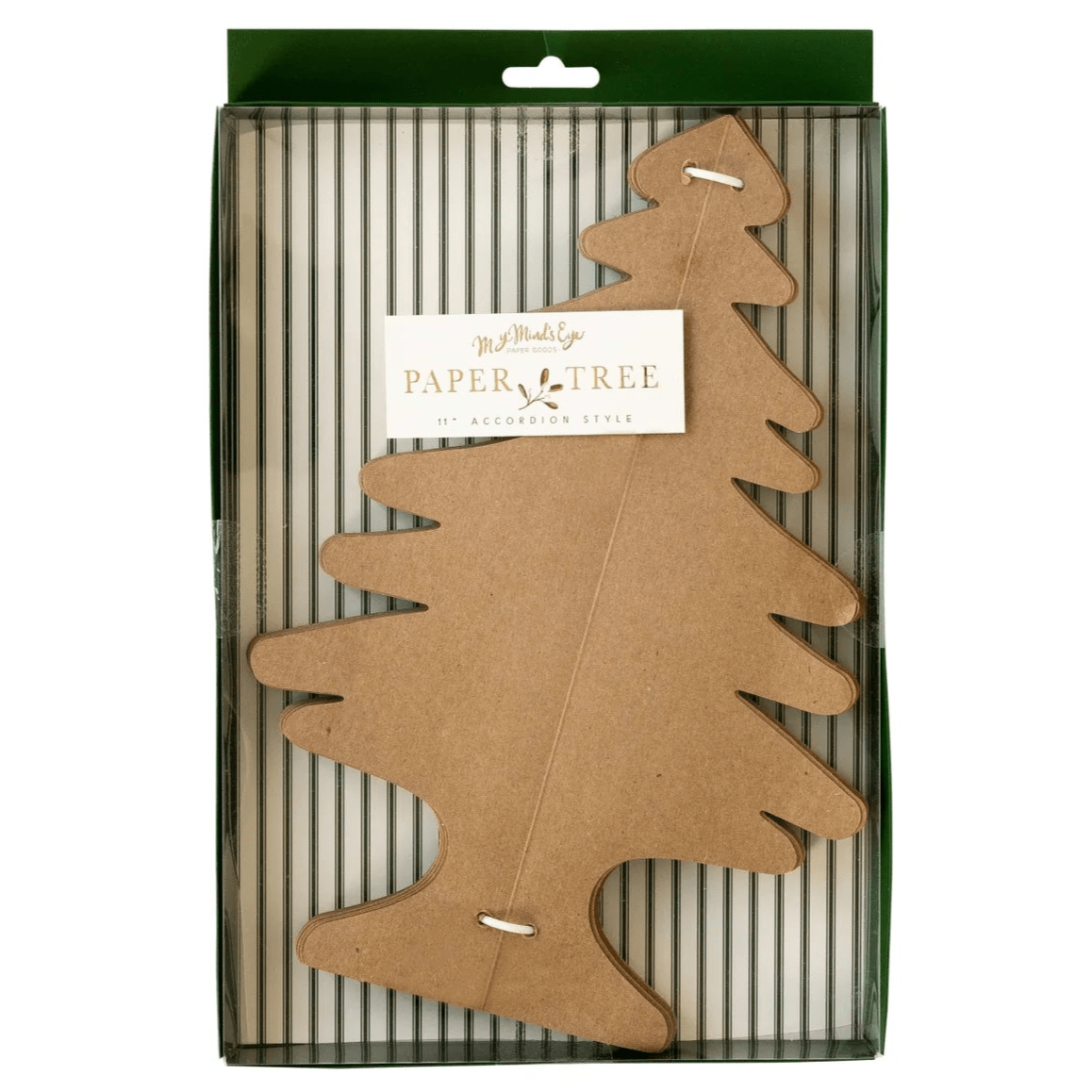Christmas Memories Kraft Paper Tree Decoration - bubblegum market