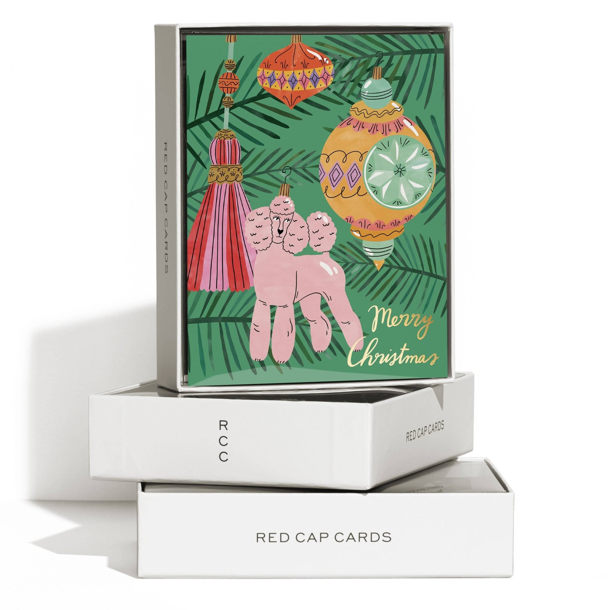 Christmas Poodle Greeting Card Boxed Set - bubblegum market