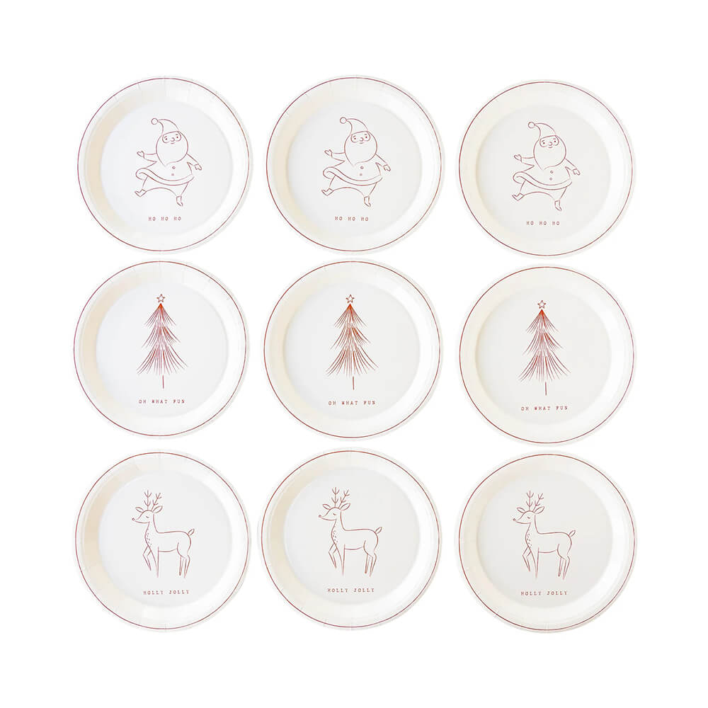 christmas-tree-santa-reindeer-line-art-paper-plates-multiples