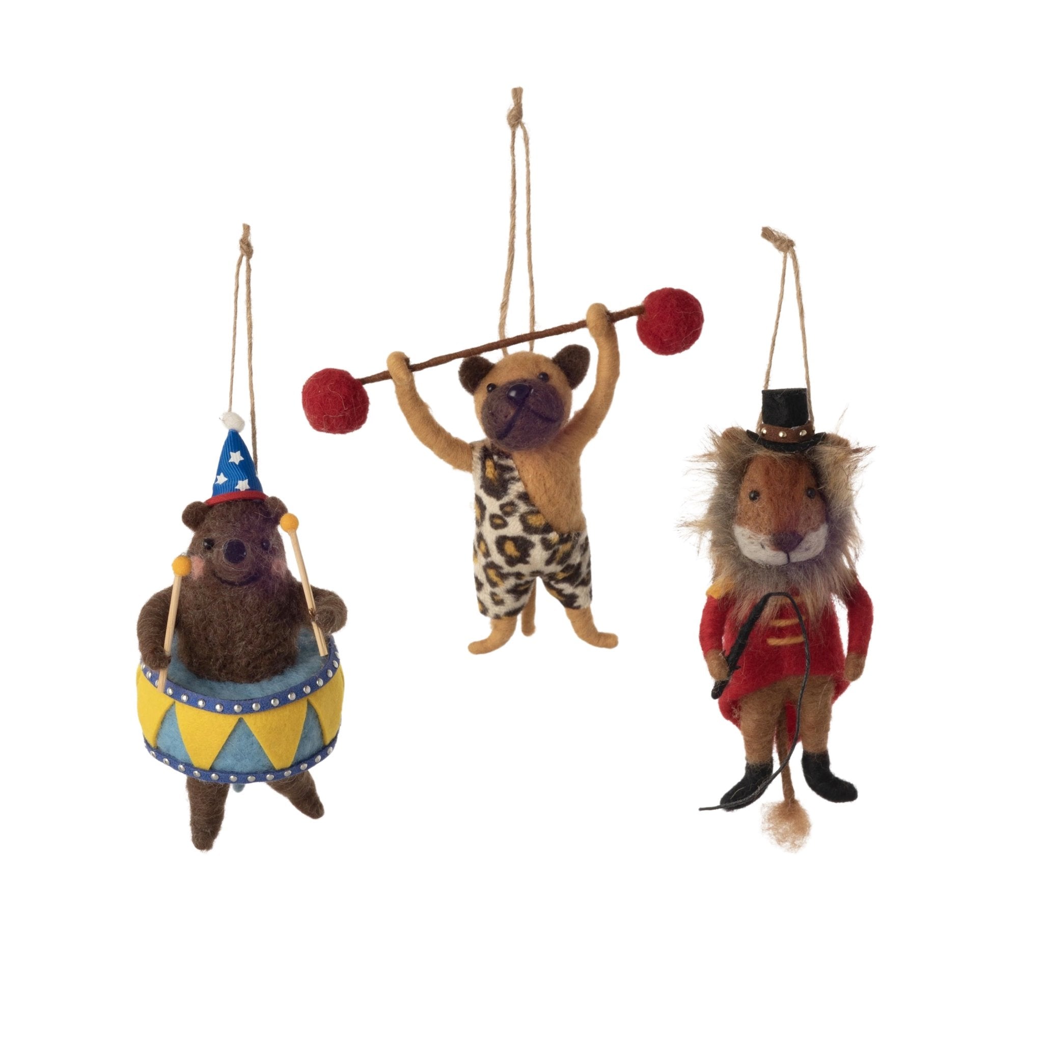 Circus Animal Felt Ornament 5.5" - bubblegum market