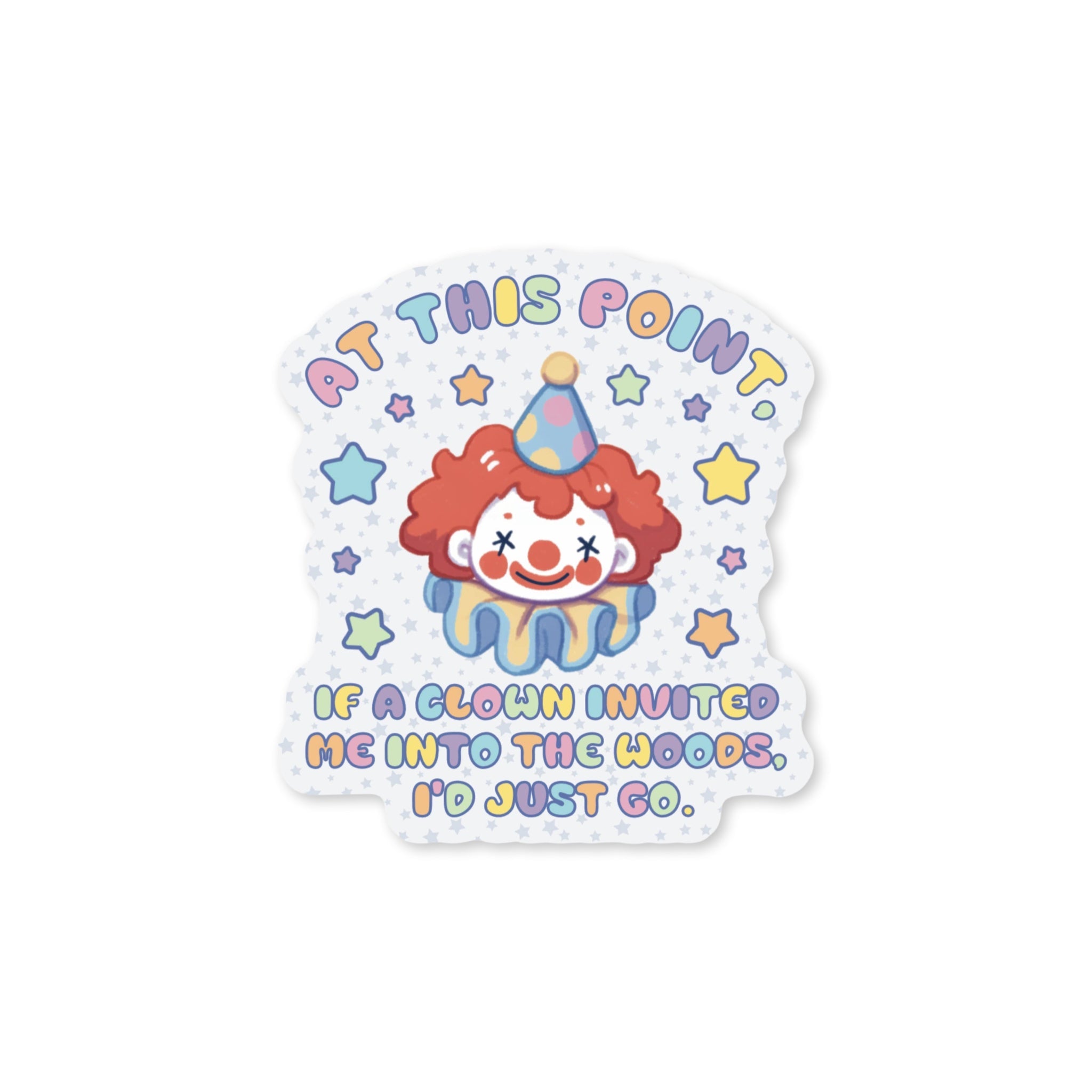CLOWN LIFE Vinyl Sticker - bubblegum market