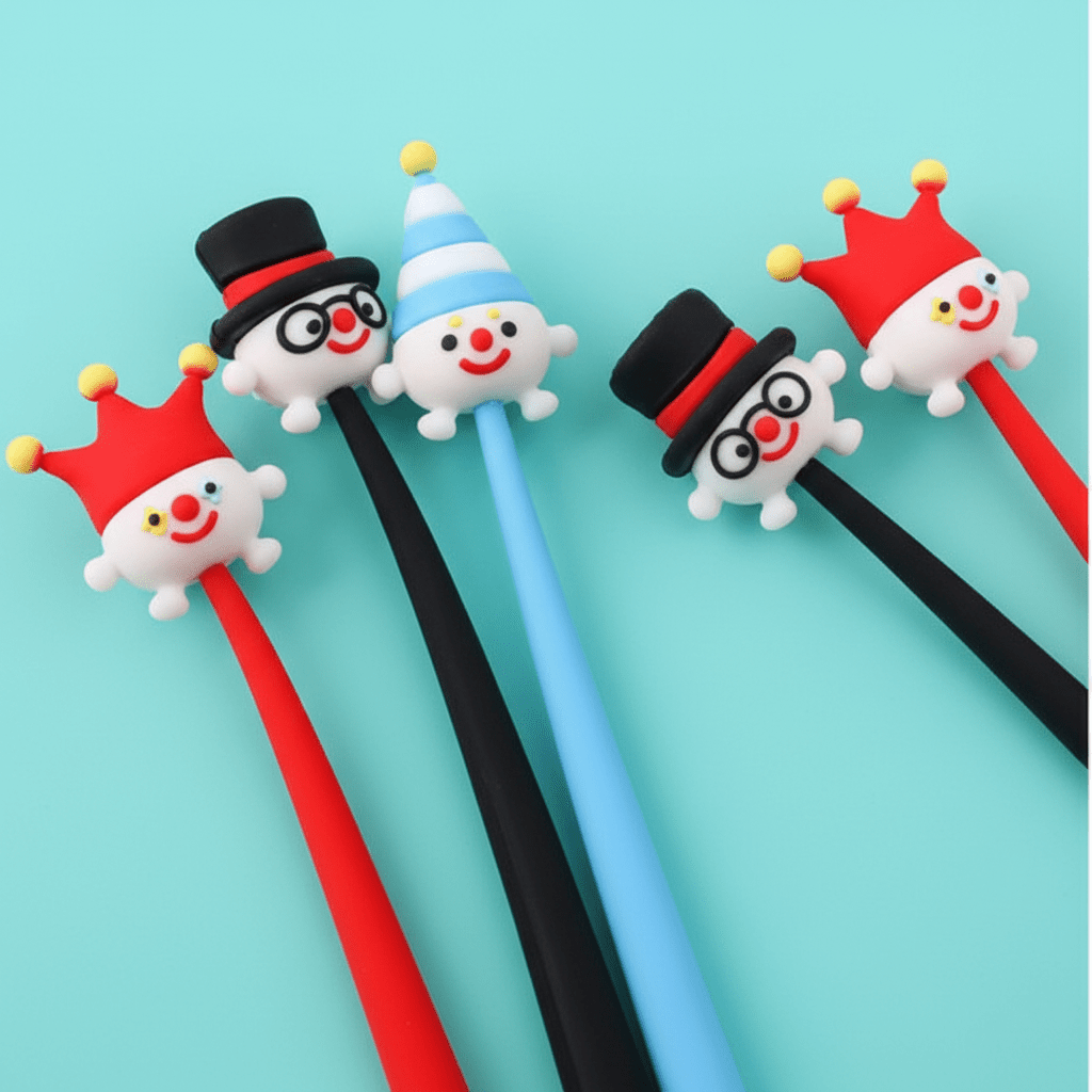 Clown Wiggle Gel Pen - bubblegum market