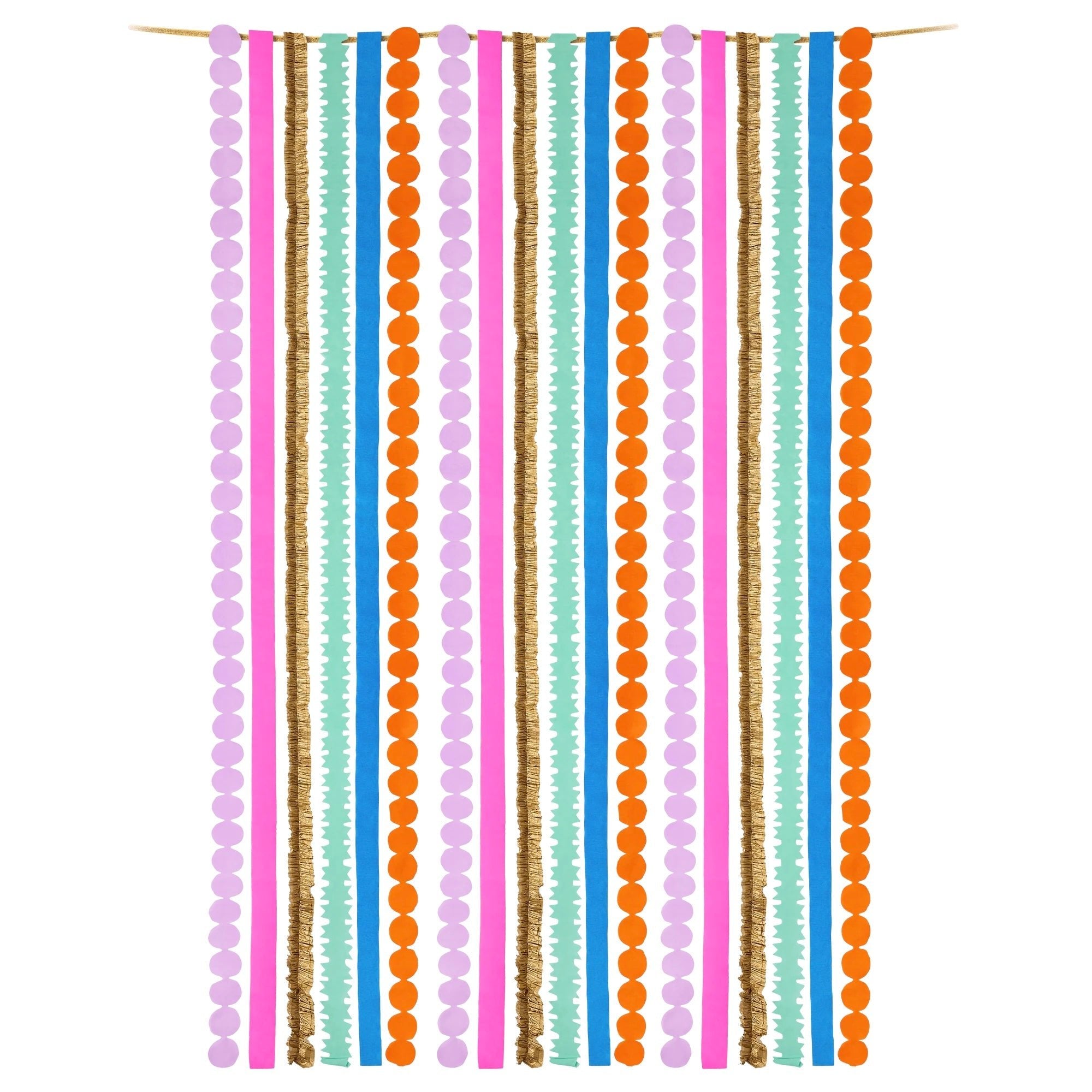Color Lovers Multicolored Party Streamer Set - bubblegum market