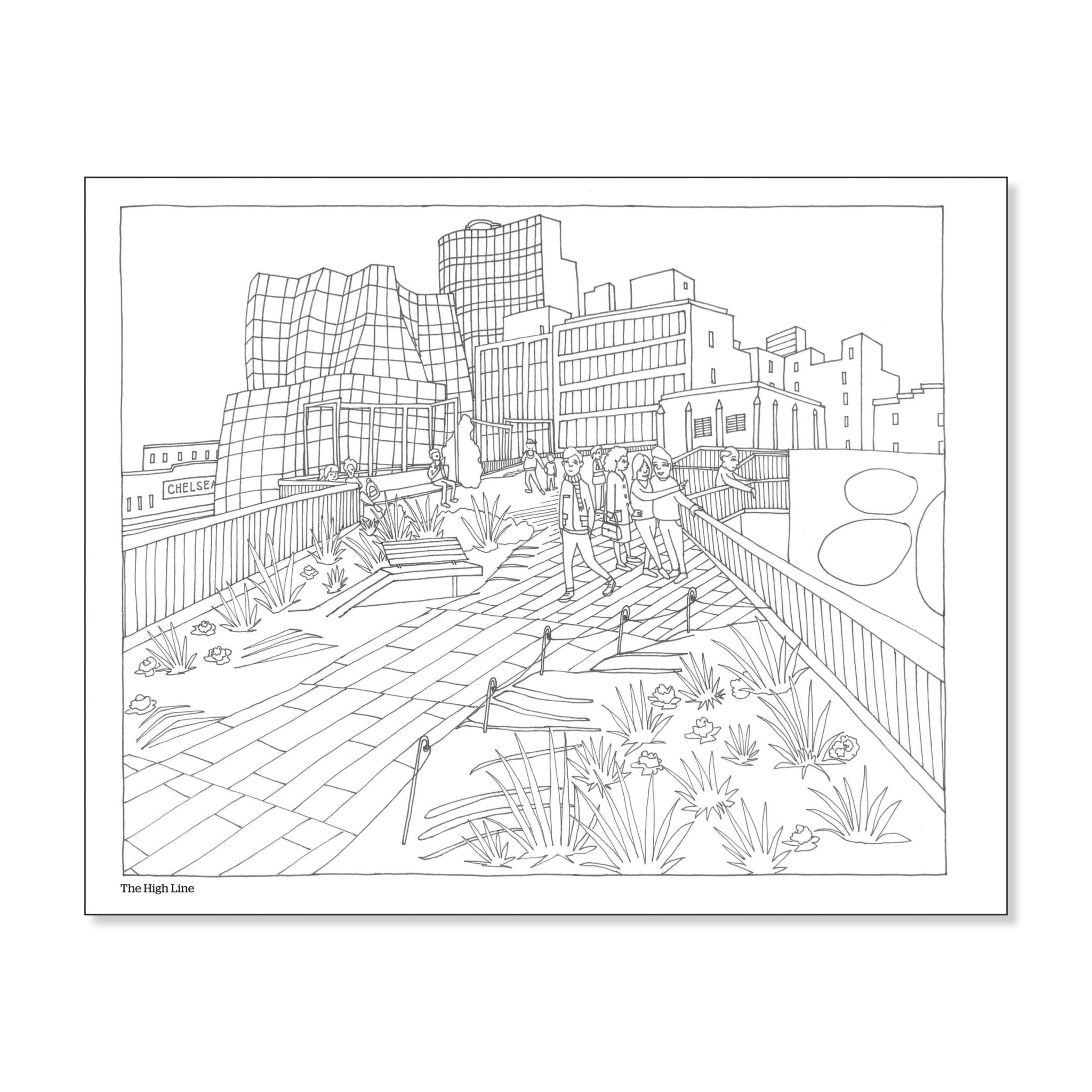 Color this Book: New York City - bubblegum market