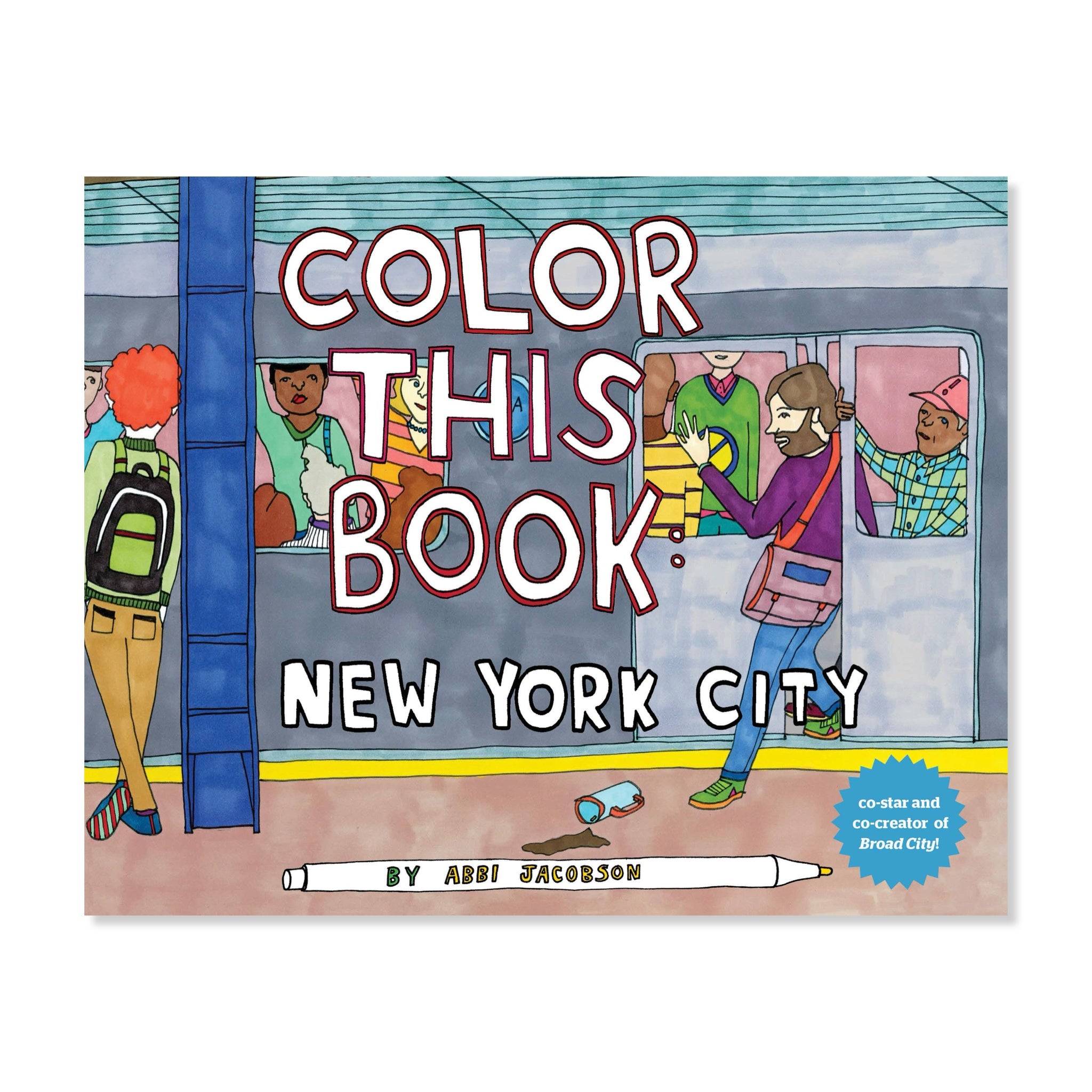 Color this Book: New York City - bubblegum market