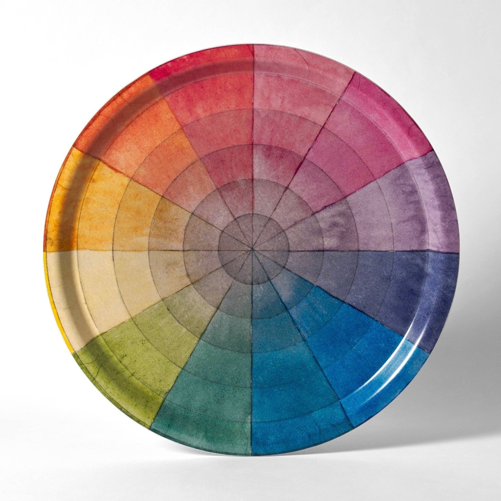 Color Wheel Birchwood Tray - bubblegum market