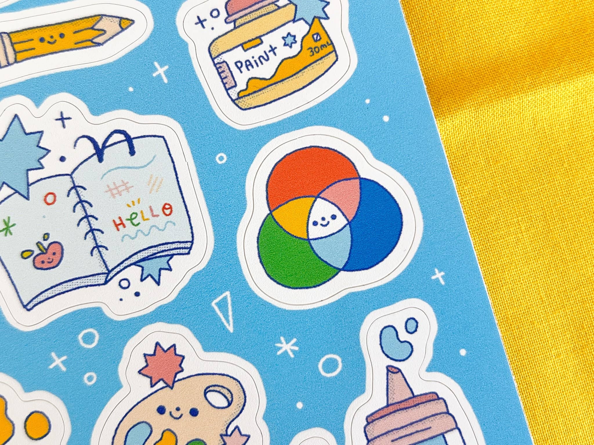 Colorful Artsy Friends Stickers - bubblegum market