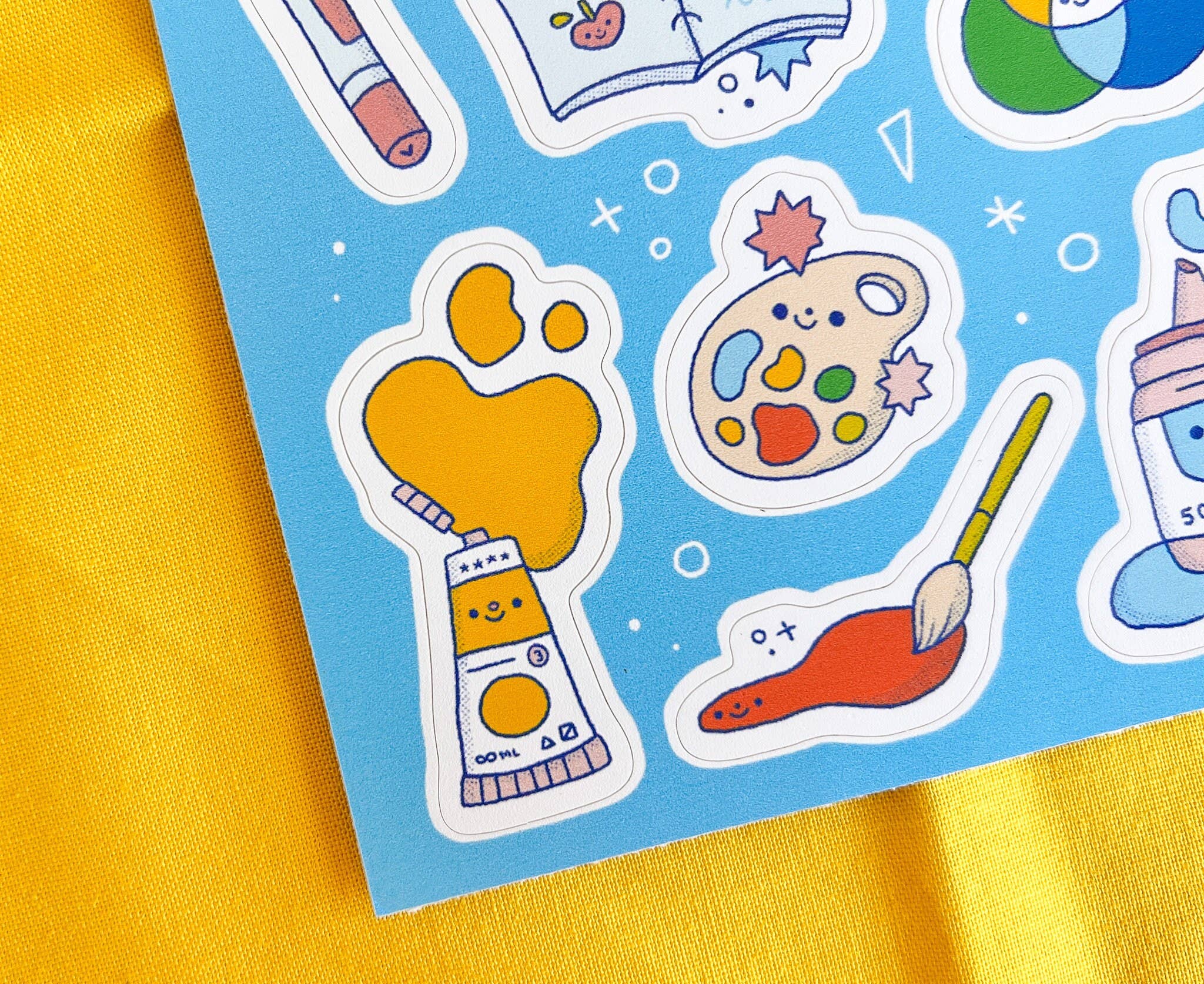 Colorful Artsy Friends Stickers - bubblegum market