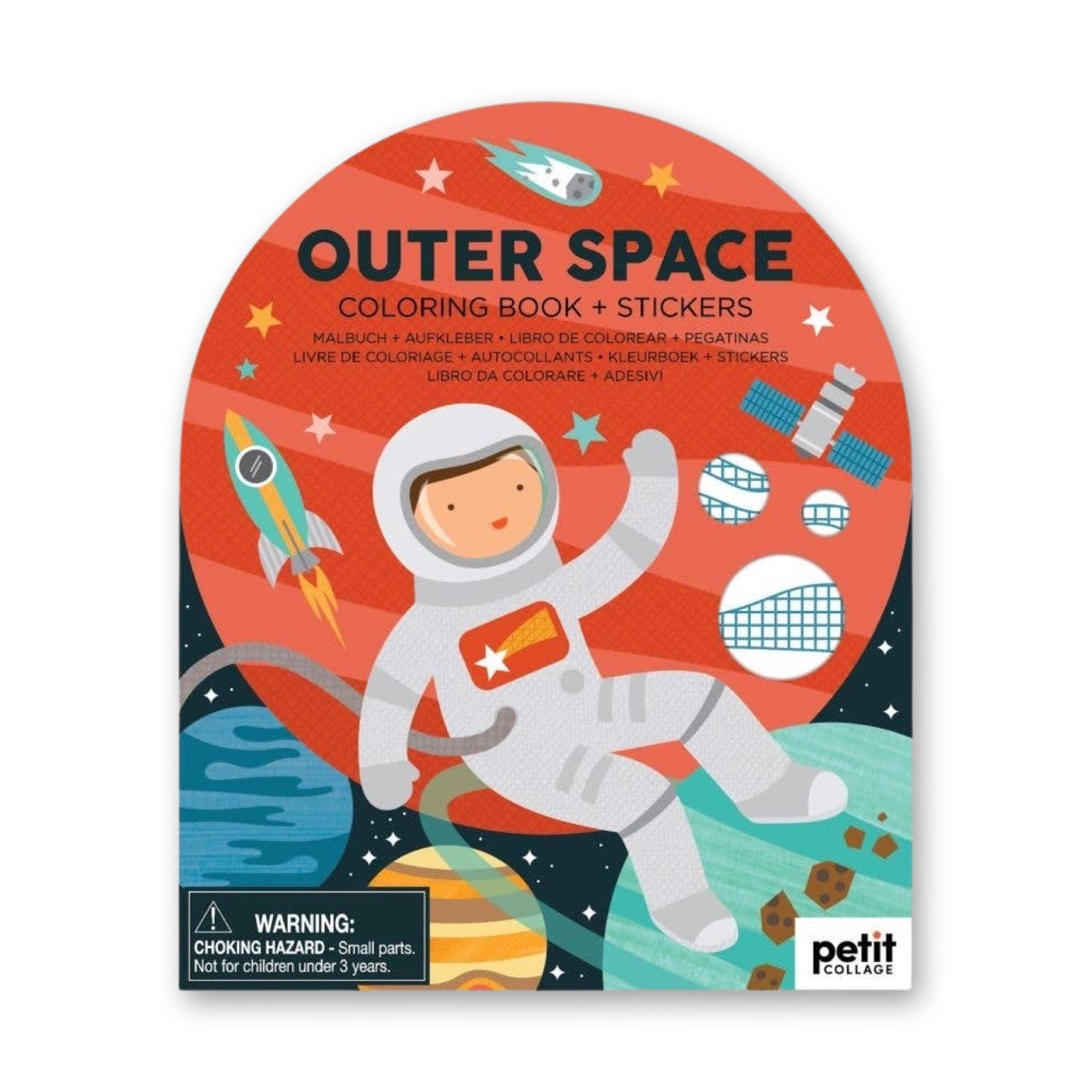 Coloring Book With Stickers: Outer Space - bubblegum market