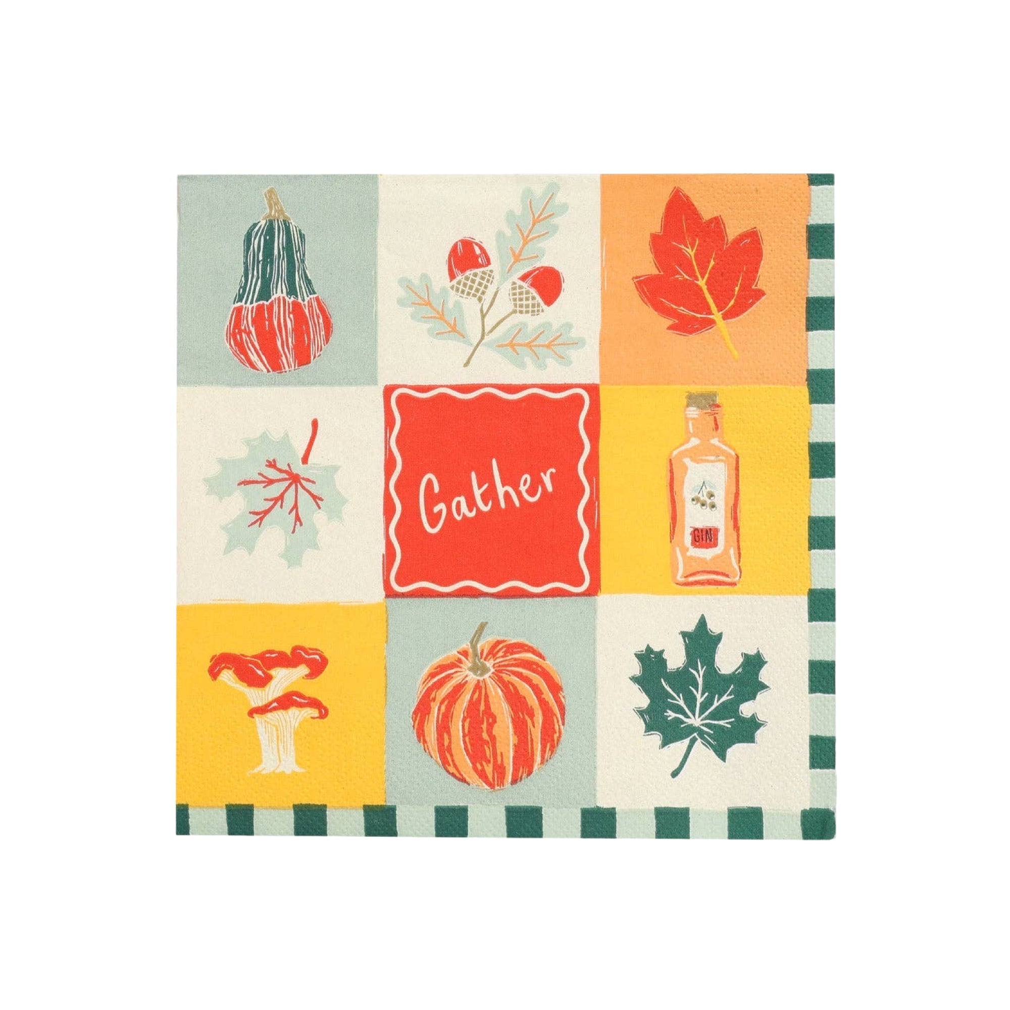 COMING SOON: Fall "Gather" Paper Napkins - bubblegum market