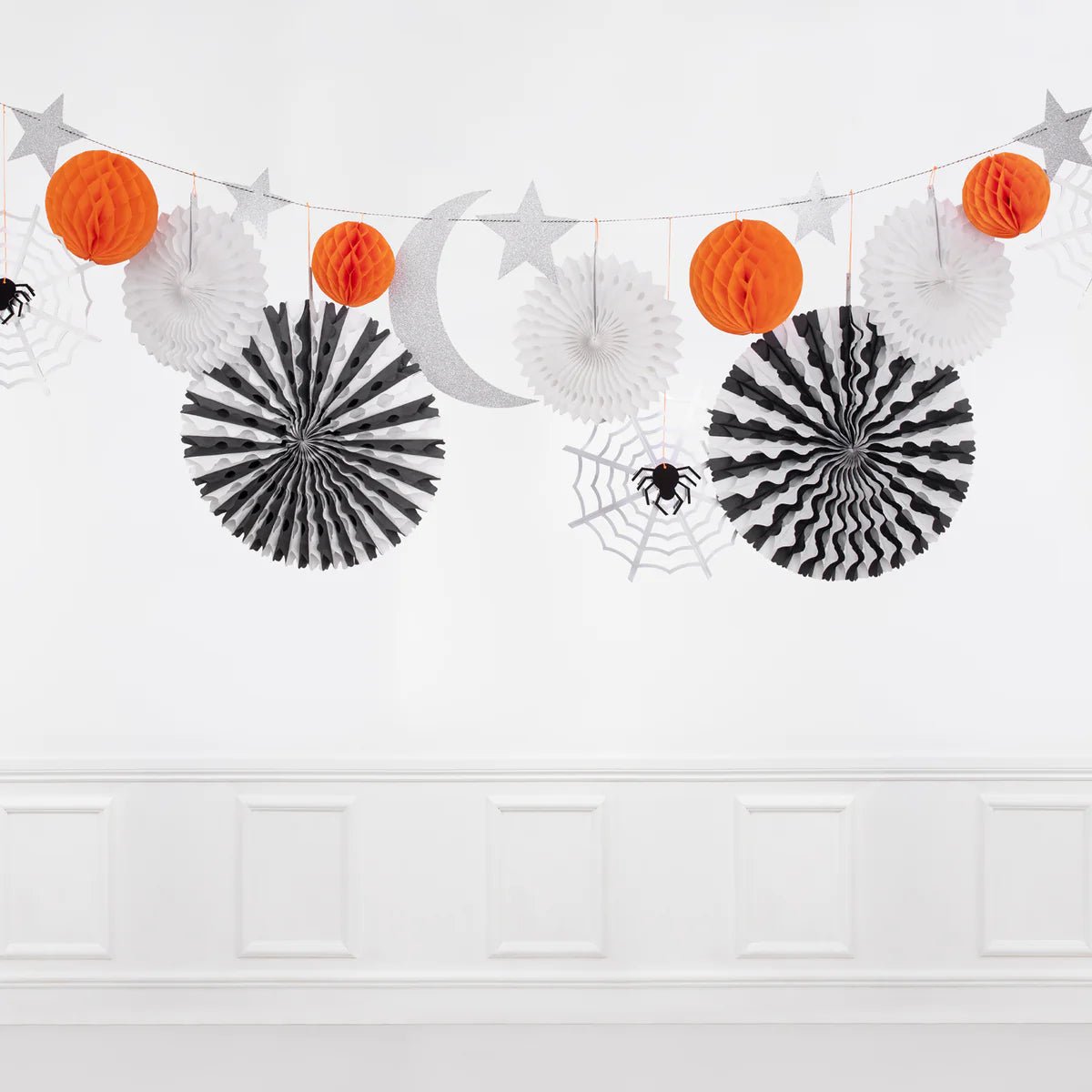 COMING SOON: Meri Meri Party Halloween Honeycomb Shapes Garland - bubblegum market
