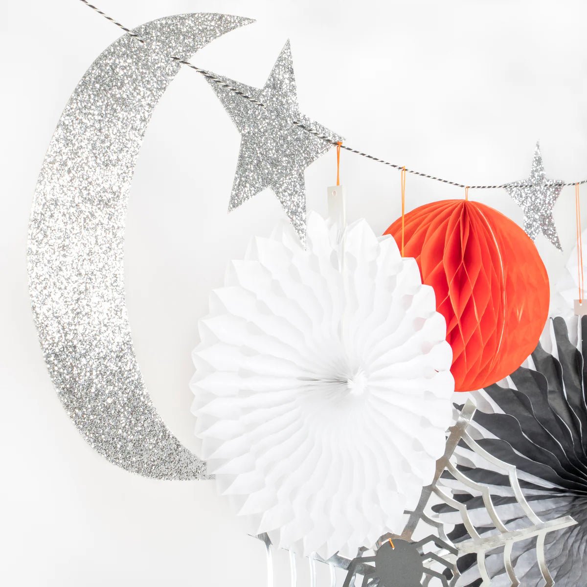 COMING SOON: Meri Meri Party Halloween Honeycomb Shapes Garland - bubblegum market
